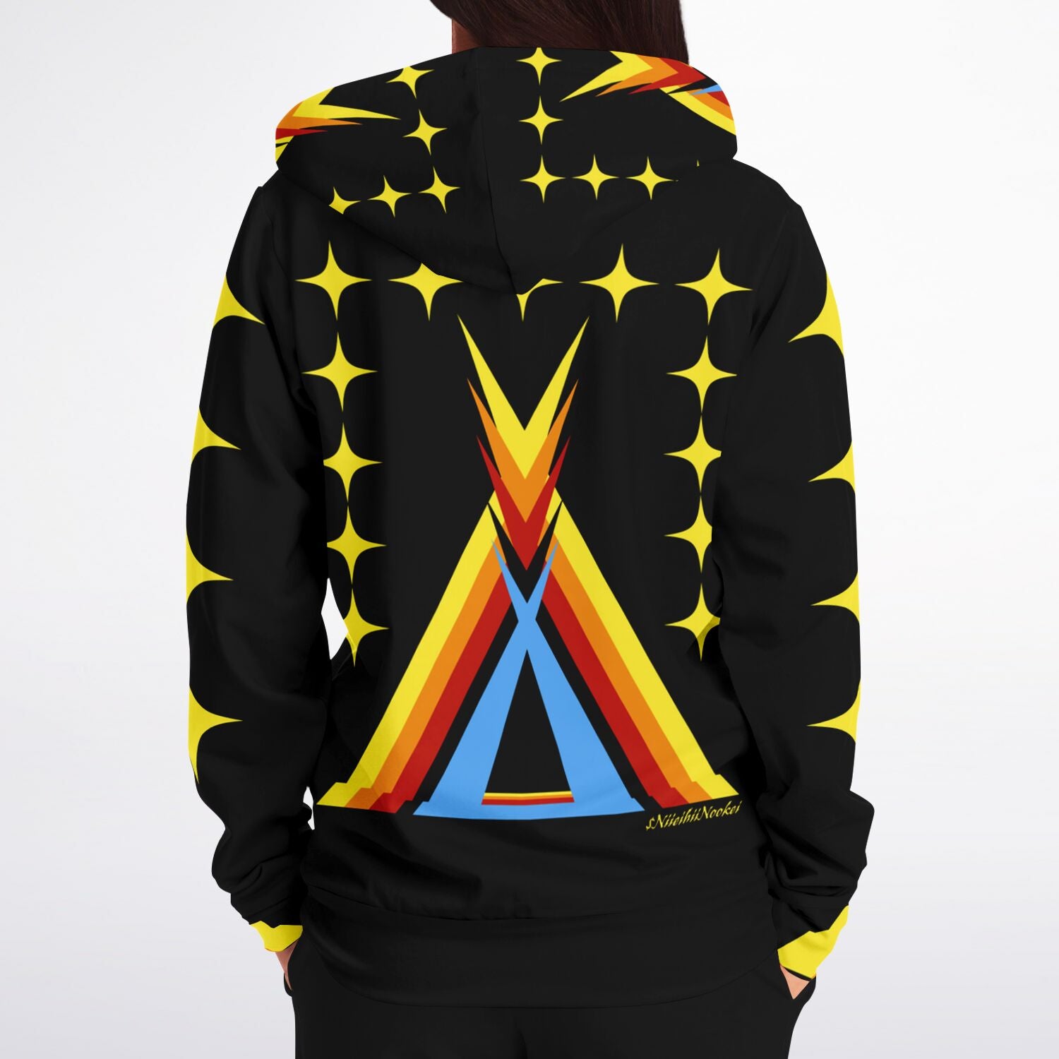 $NiieihiiNookei Zip-Up Hoodie - AOP