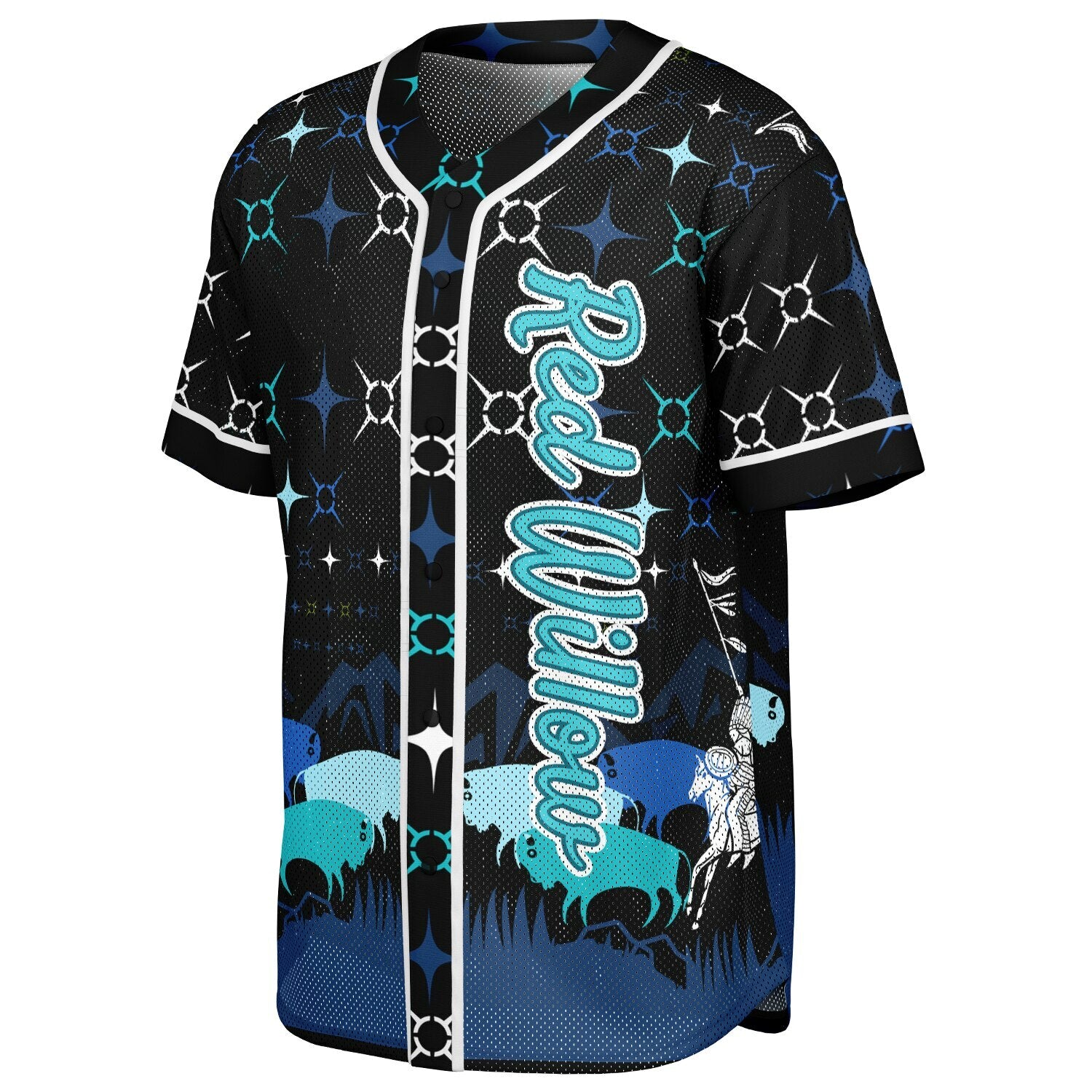 #43 Red Willow Premium Baseball Jersey - AOP