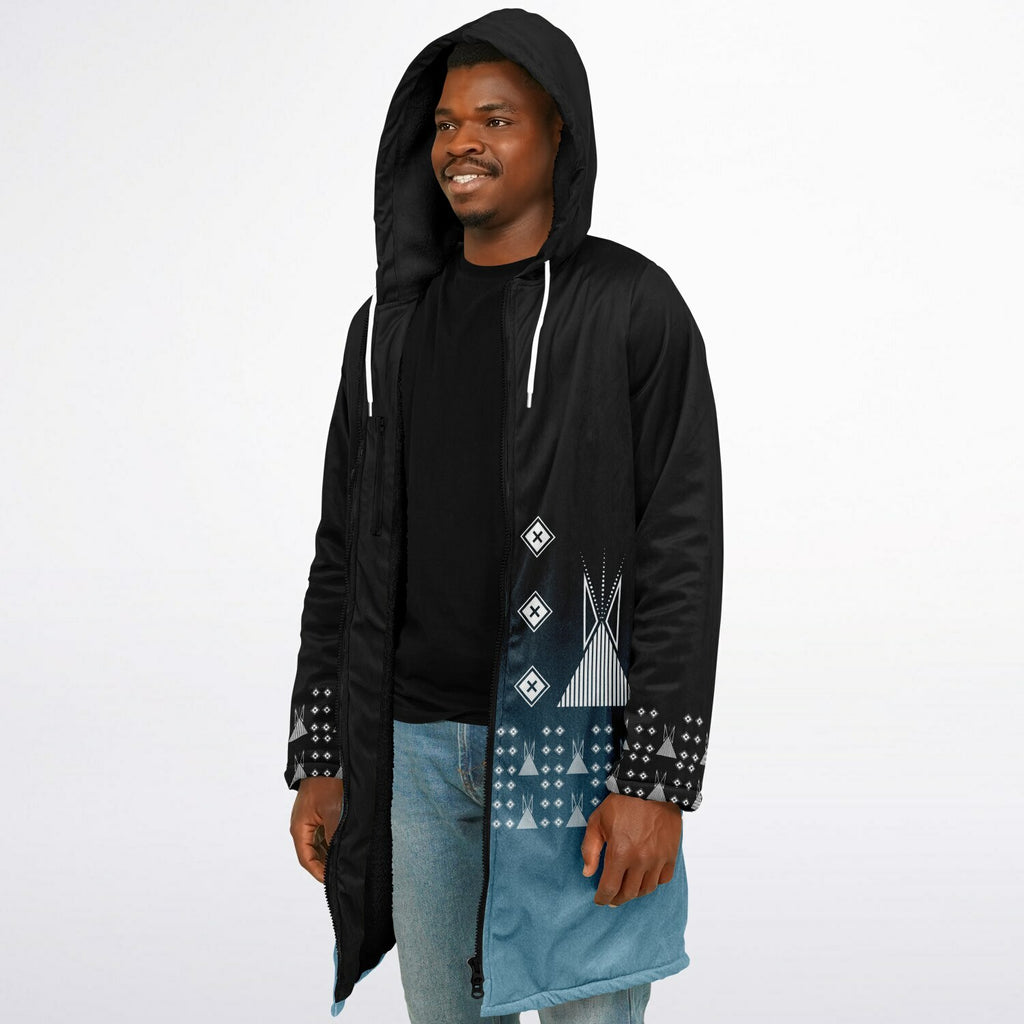 $NiieihiiNookei Zipper Cloak - AOP