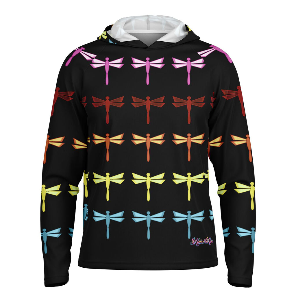 $NiieihiiNookei Long Sleeve Hooded Performance Shirt - AOP