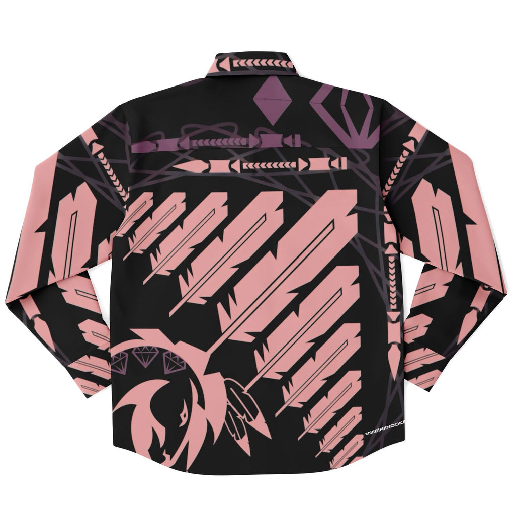 $NiieihiiNookei Long Sleeve Button Down Shirt - AOP