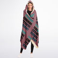 $NiieihiiNookei Hooded Blanket Sherpa - AOP