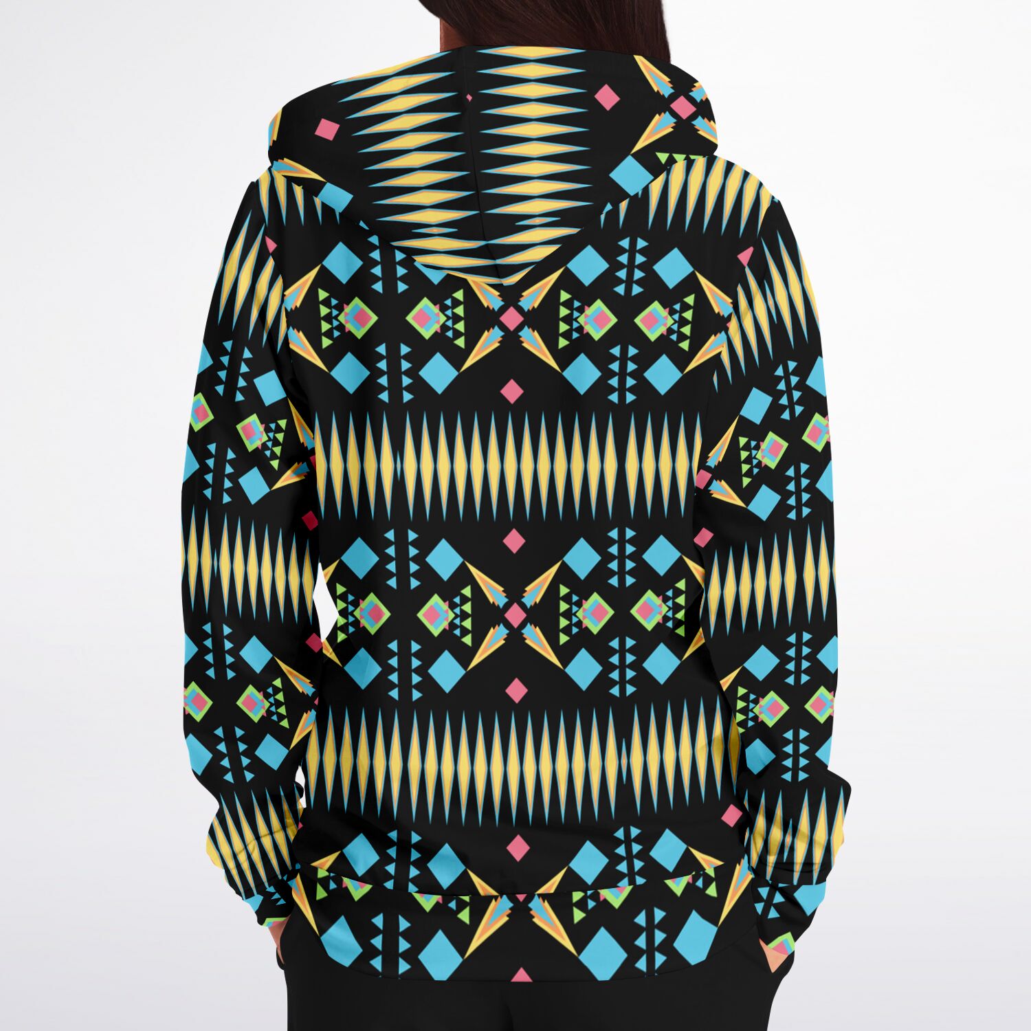 $NiieihiiNookei Athletic Zip-Up Hoodie - AOP