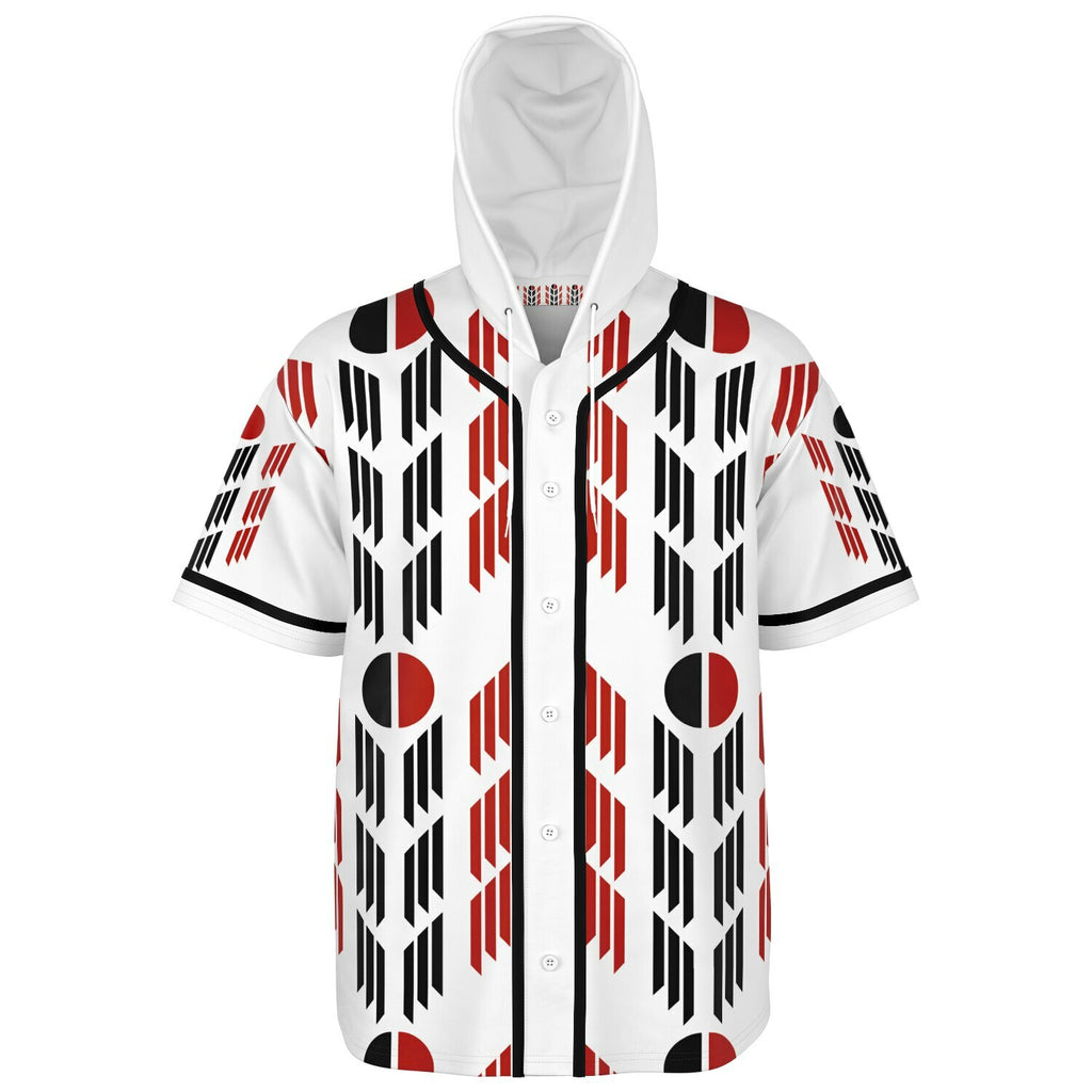 Arapaho Flag Hooded Baseball Jersey - AOP
