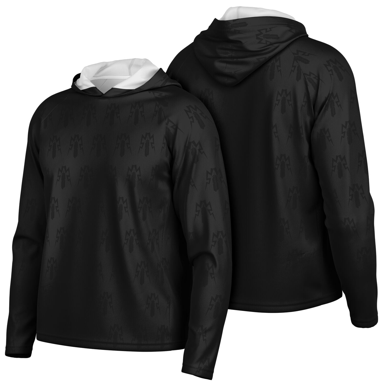 $NiieihiiNookei Fade To Black Performance Hoodie  - AOP
