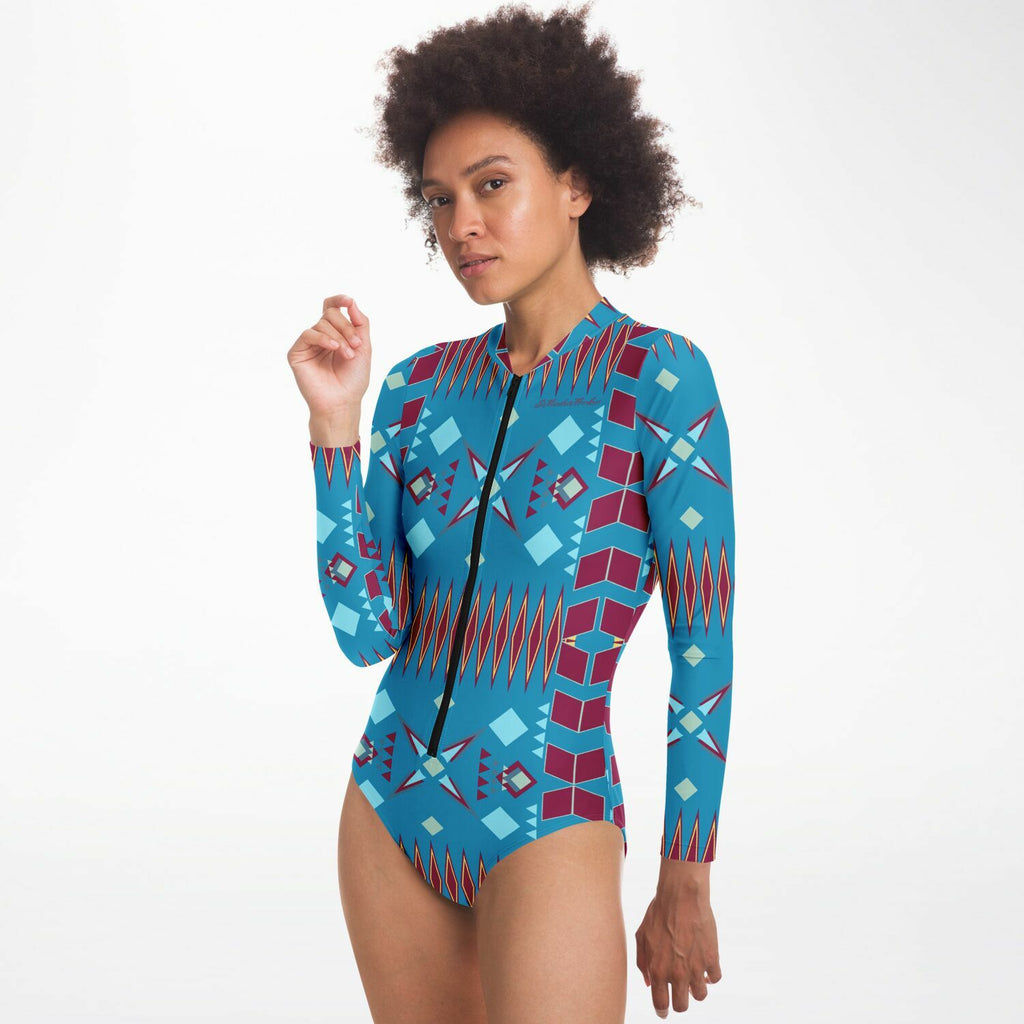 $NiieihiiNookei Bodysuit Long Sleeve - AOP