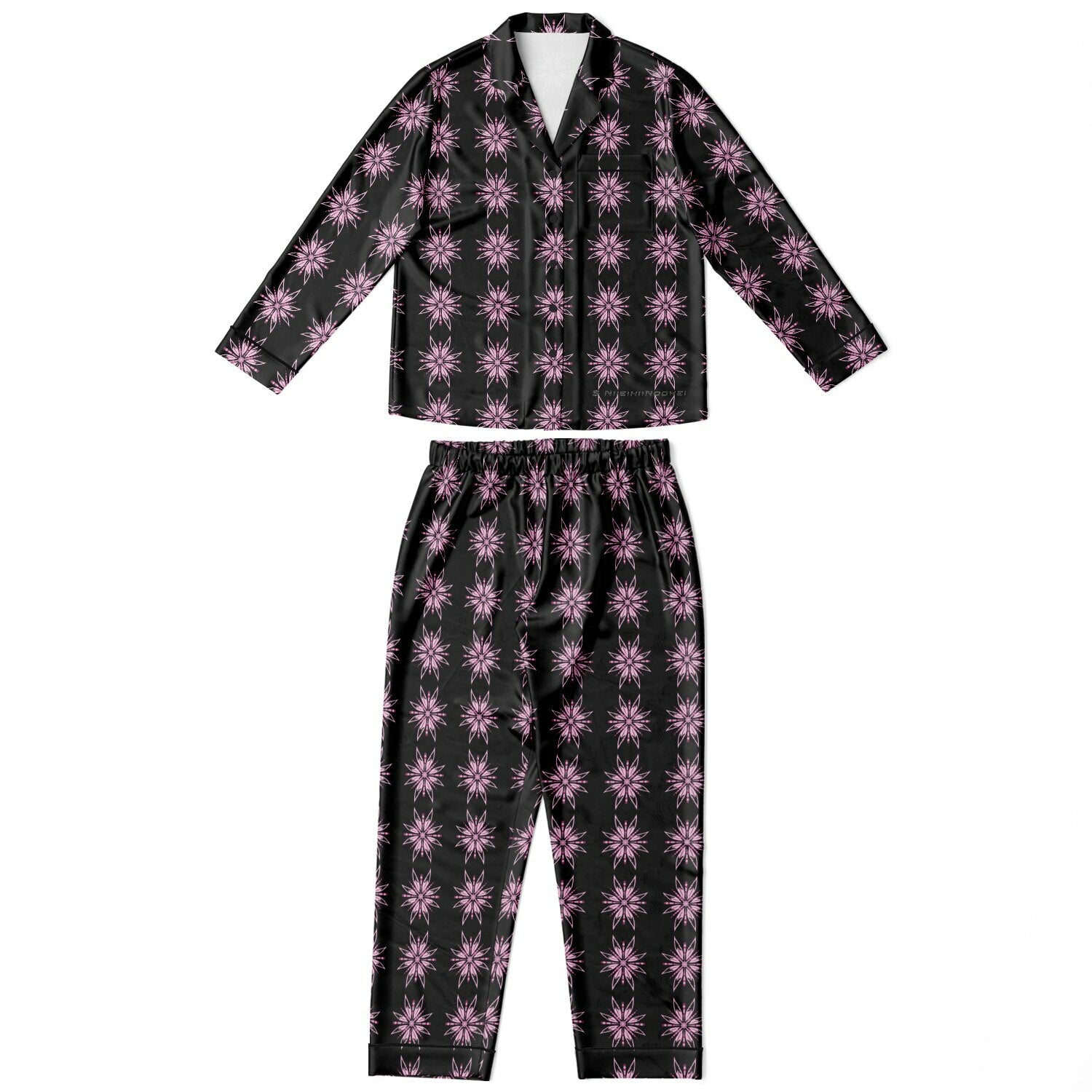 $NiieihiiNookei Women's Satin Pajamas - AOP