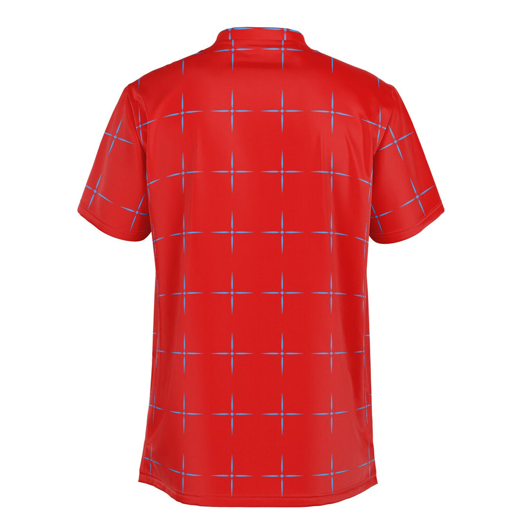 $NiieihiiNookei Blade Collar Polo Shirt - AOP