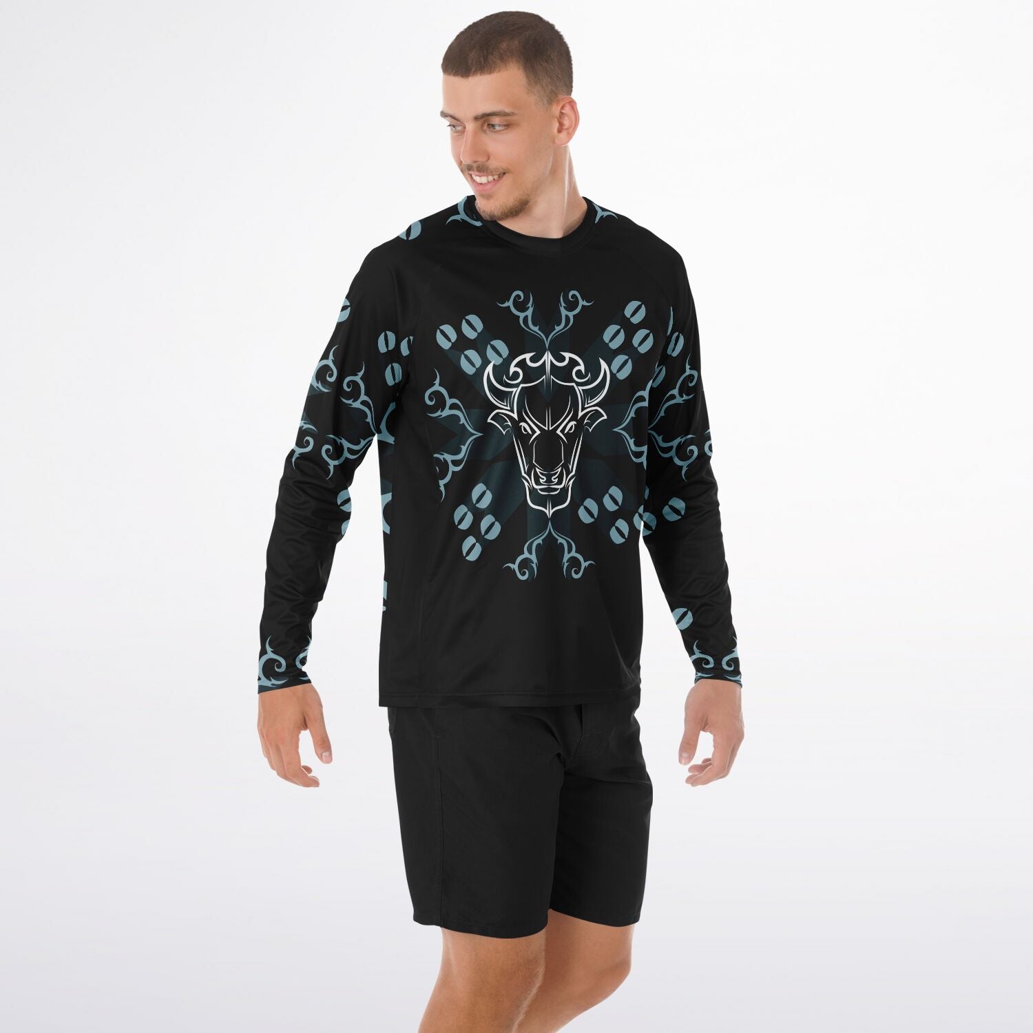 $NiieihiiNookei Men's Long Sleeve Performance Shirt - AOP