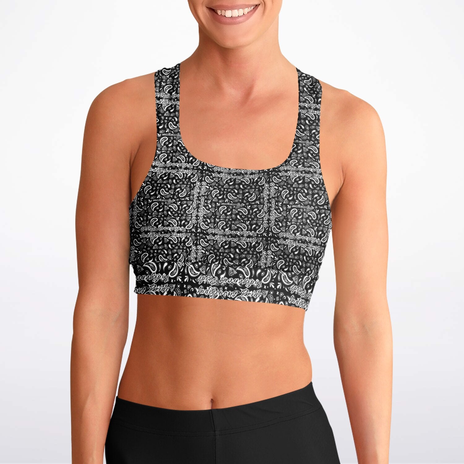 $NiieihiiNookei Padded Sports Bra - AOP