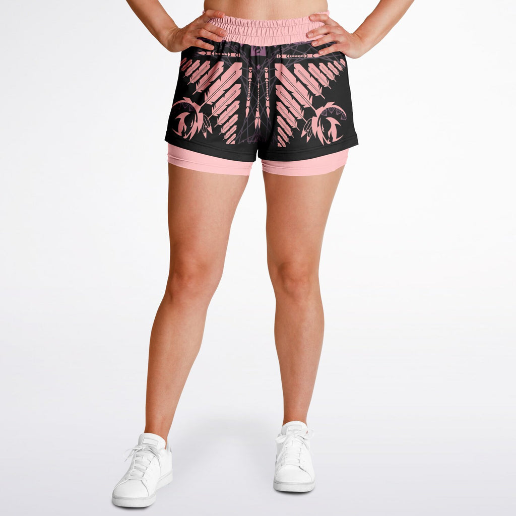 $NiieihiiNookei Women's 2-in-1 Shorts - AOP