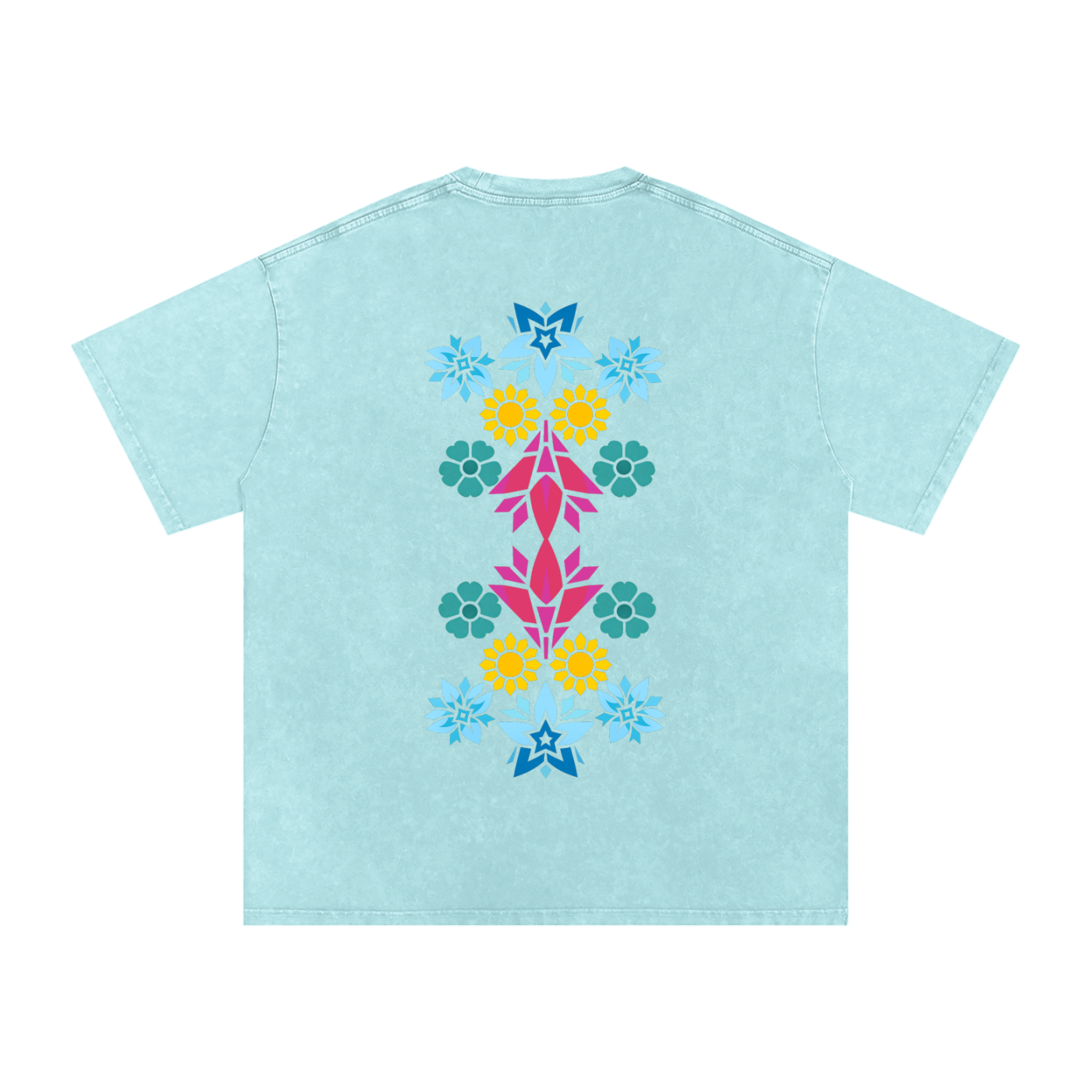 Snow Washed Oversized Cotton T-Shirt