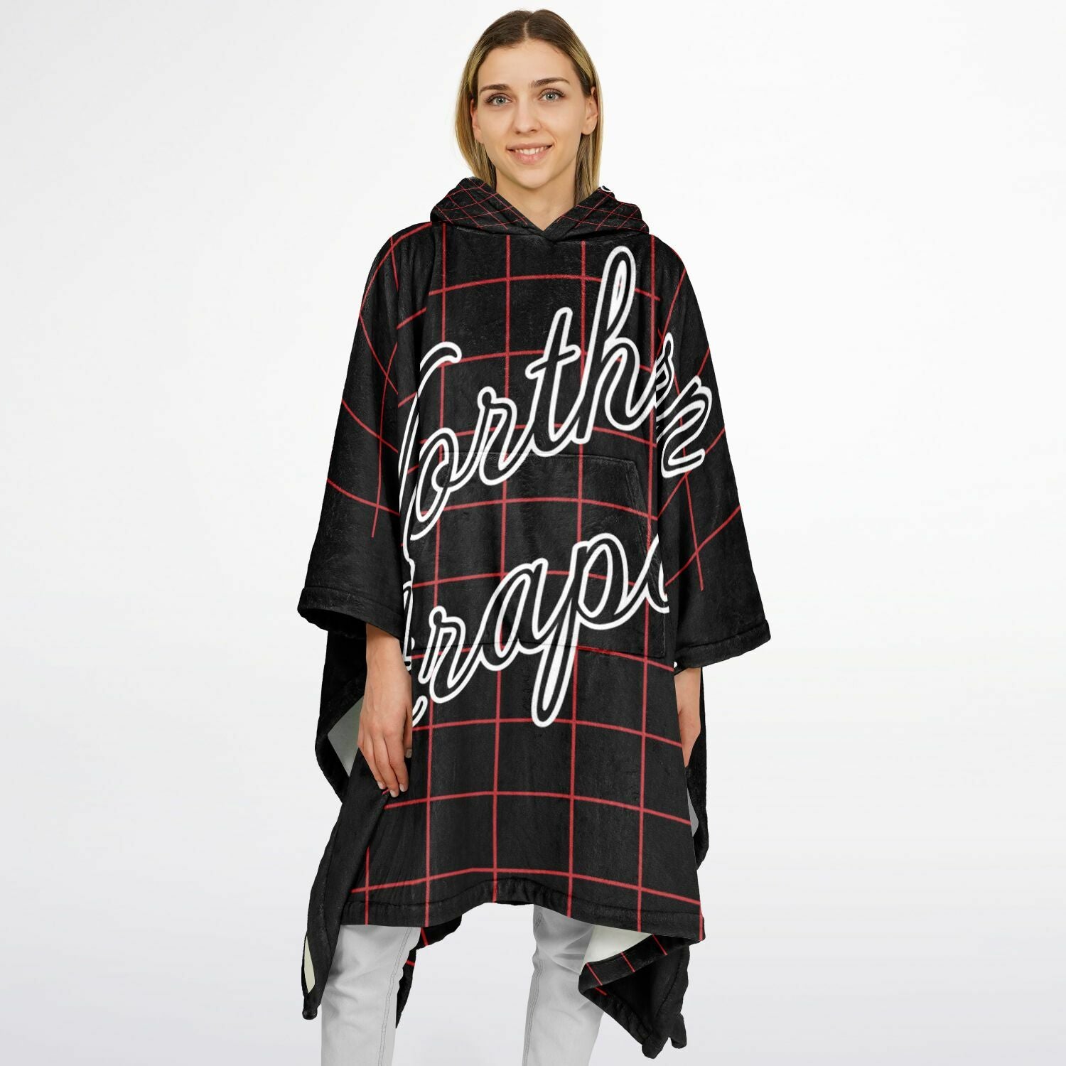 $NiieihiiNookei Northern Arapaho Flannel Blanket Poncho - AOP