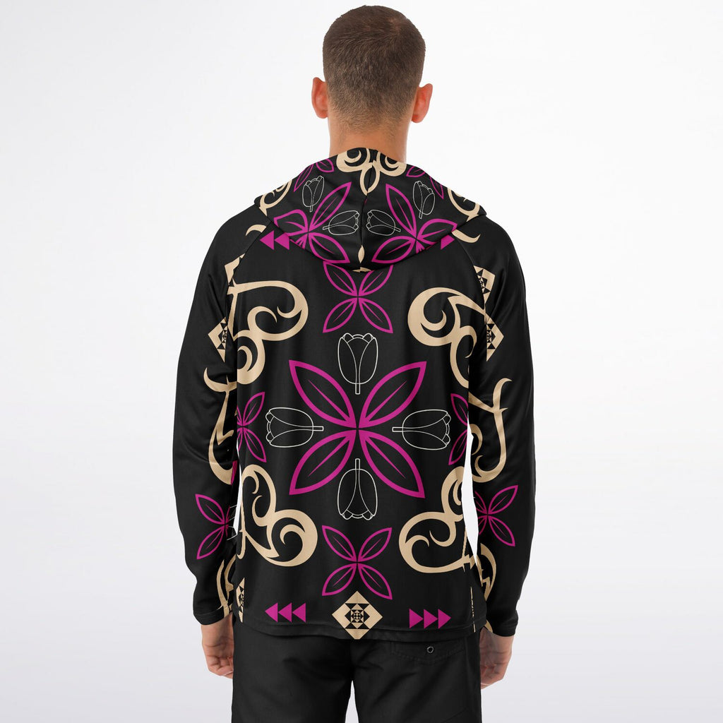 $NiieihiiNookei Men's Long Sleeve Hooded Performance Shirt - AOP