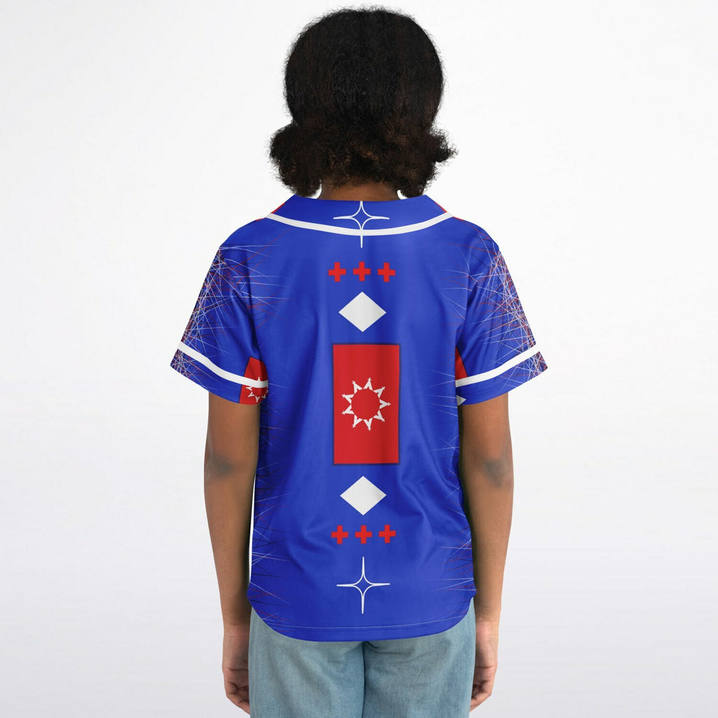 $NiieihiiNookei OST Flag Design Kids Baseball Jersey - AOP