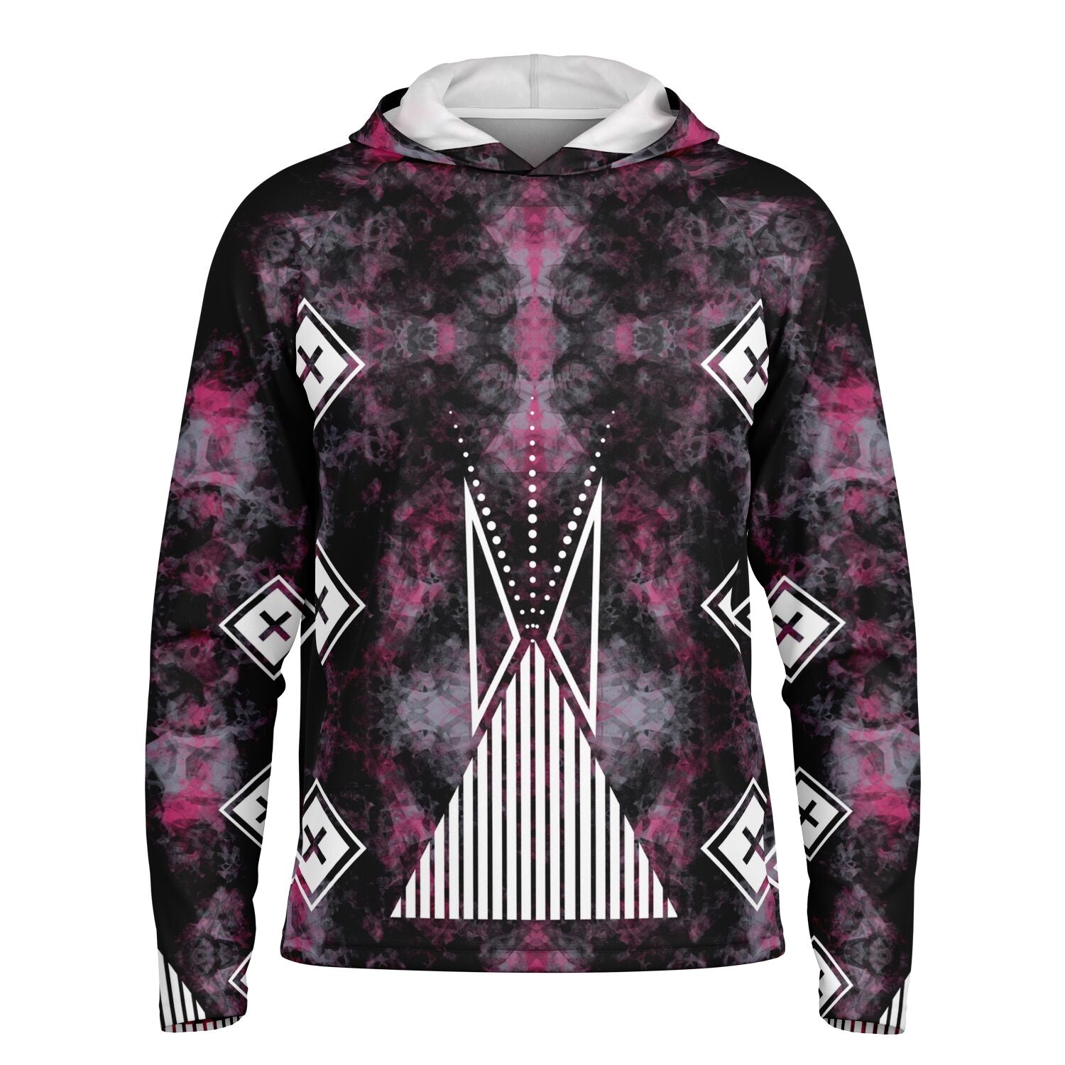 $NiieihiiNookei Long Sleeve Hooded Performance- AOP