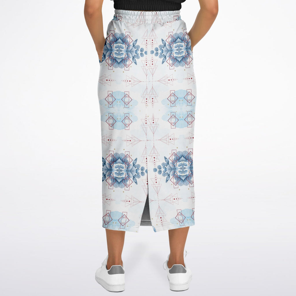 $NiieihiiNookei Athletic Long Pocket Skirt - AOP