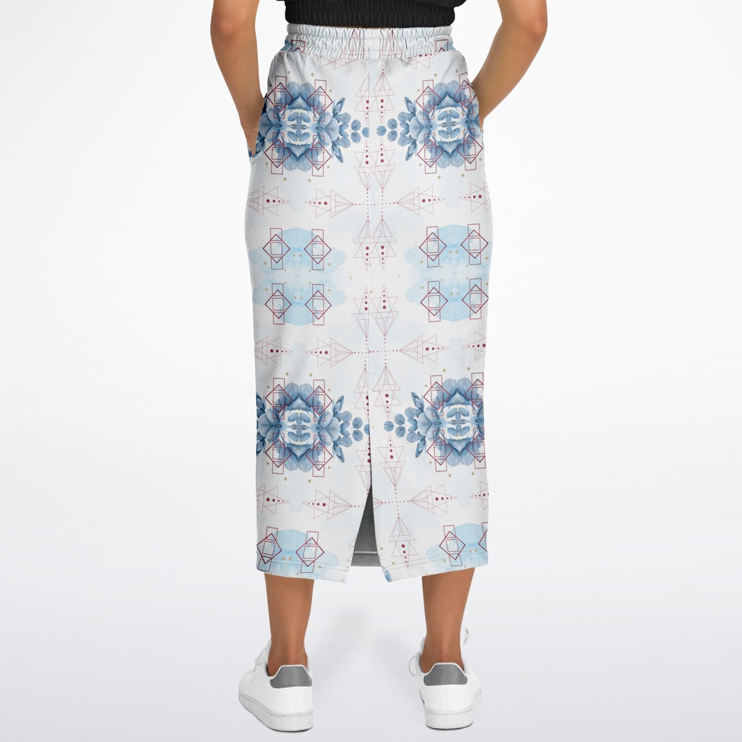 $NiieihiiNookei Athletic Long Pocket Skirt - AOP