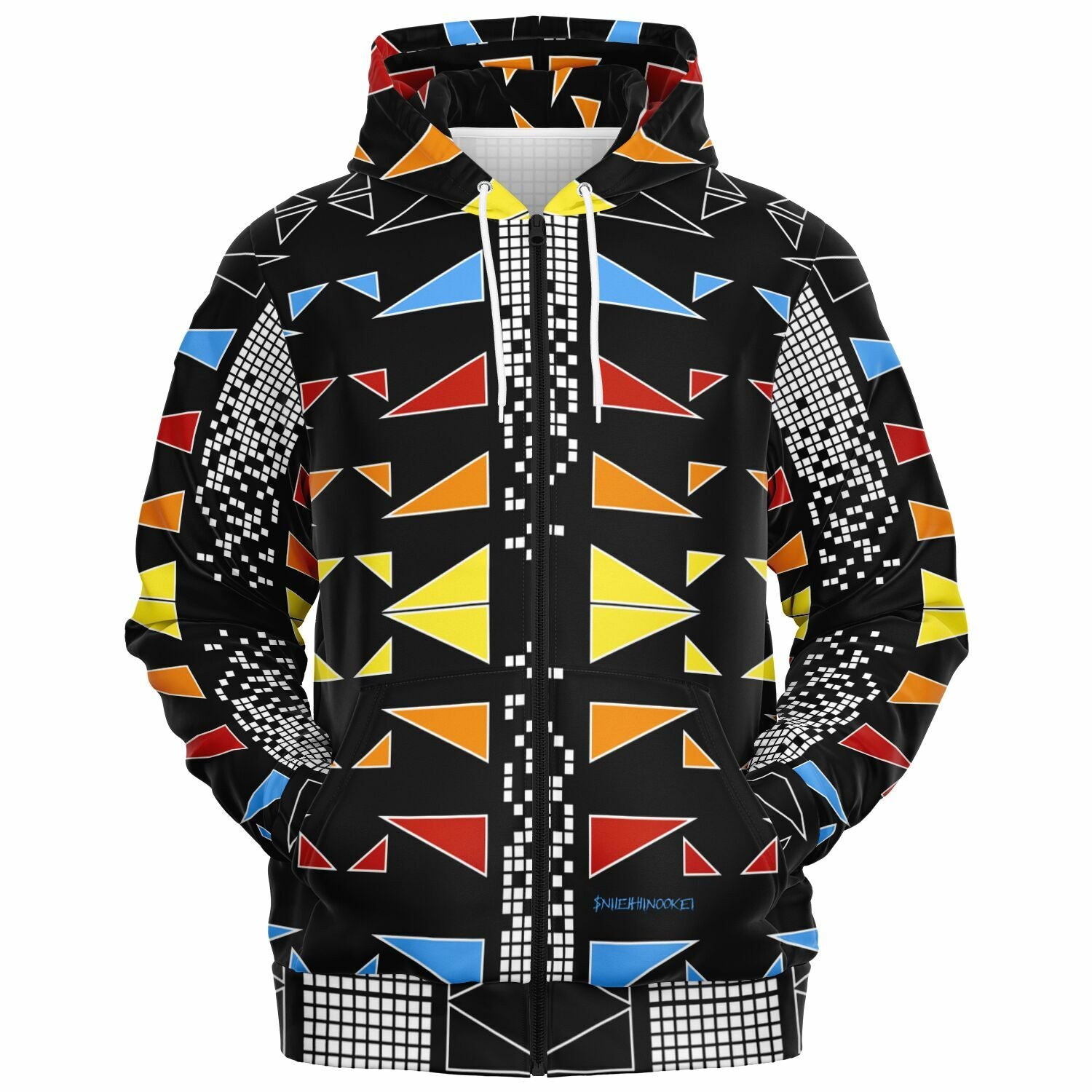 $NiieihiiNookei Fashion Zip-Up Hoodie - AOP