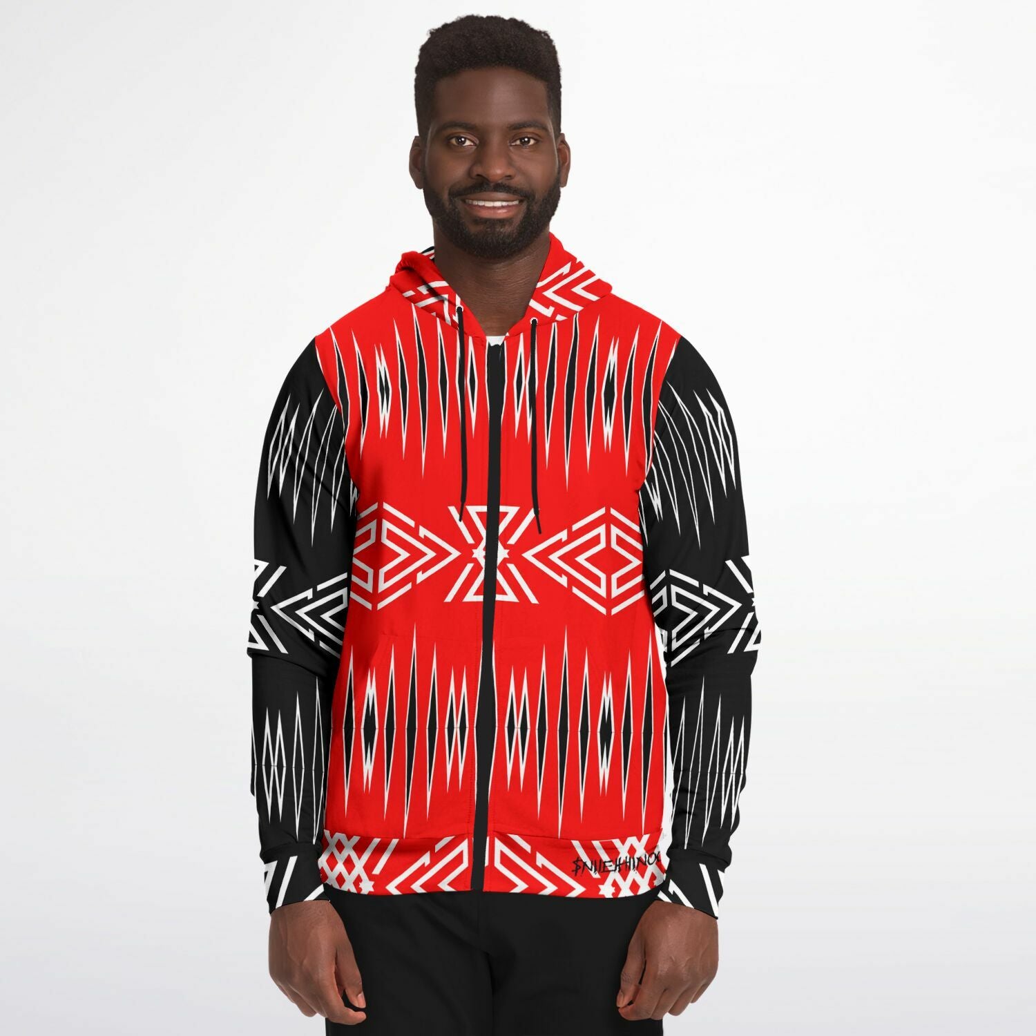 $NiieihiiNookei Zip-Up Hoodie - AOP
