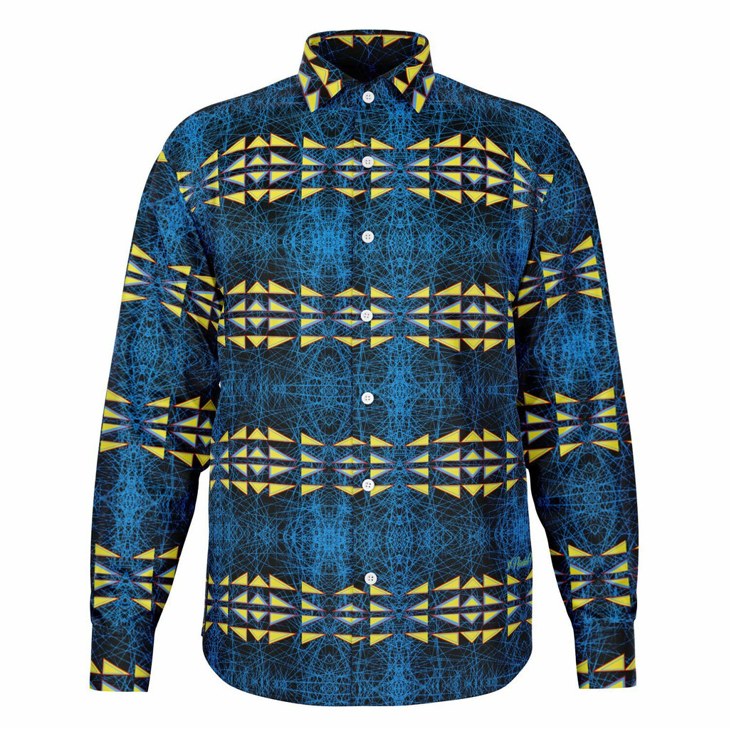 $NiieihiiNookei Long Sleeve Button Down Shirt - AOP