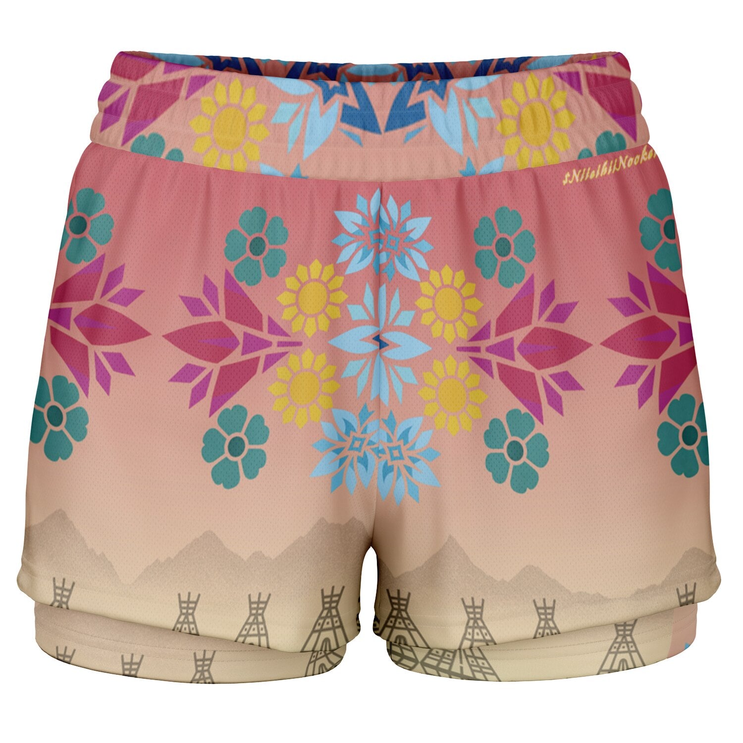 $NiieihiiNookei Women's 2-in-1 Shorts - AOP