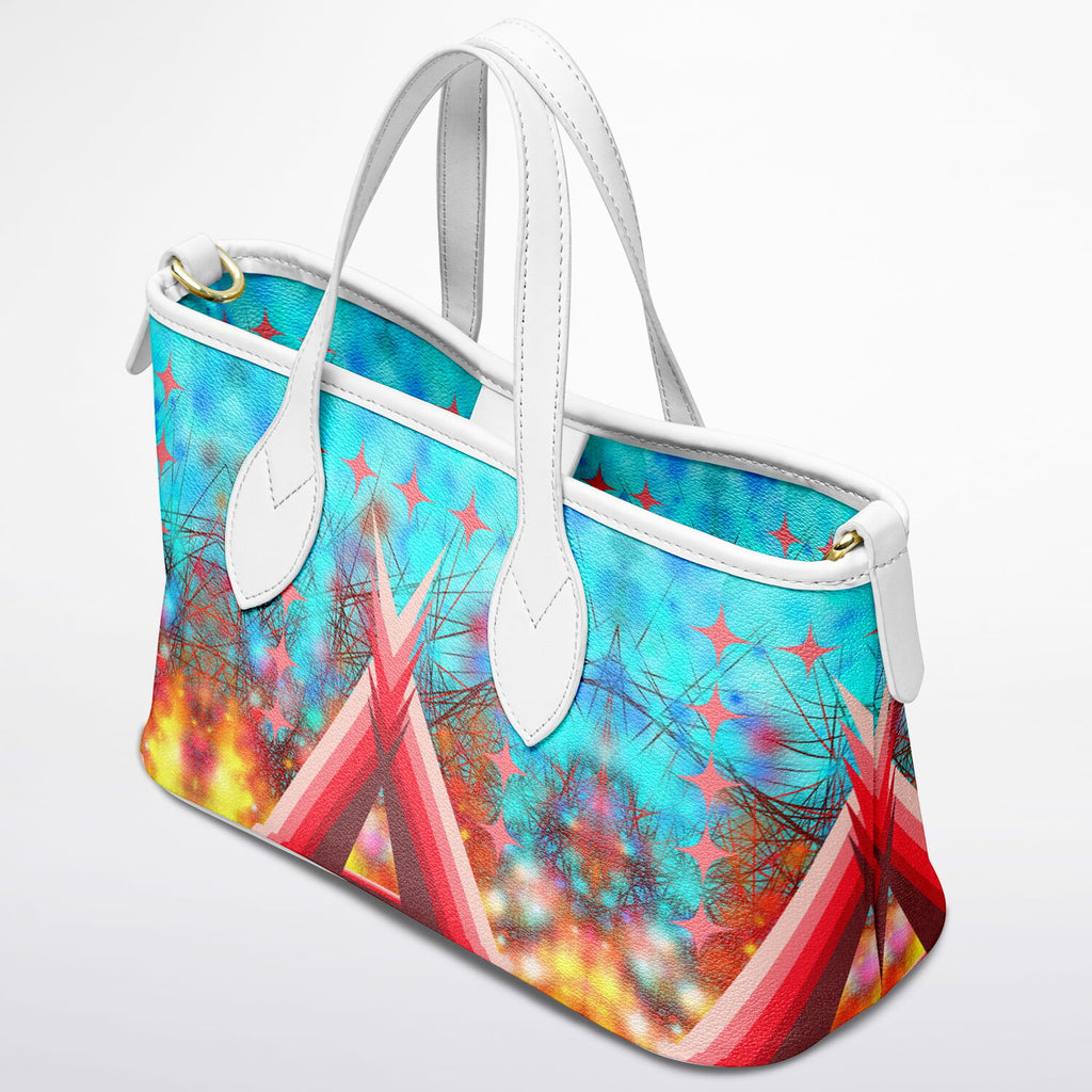 $NiieihiiNookei Leather Tote Bag - AOP