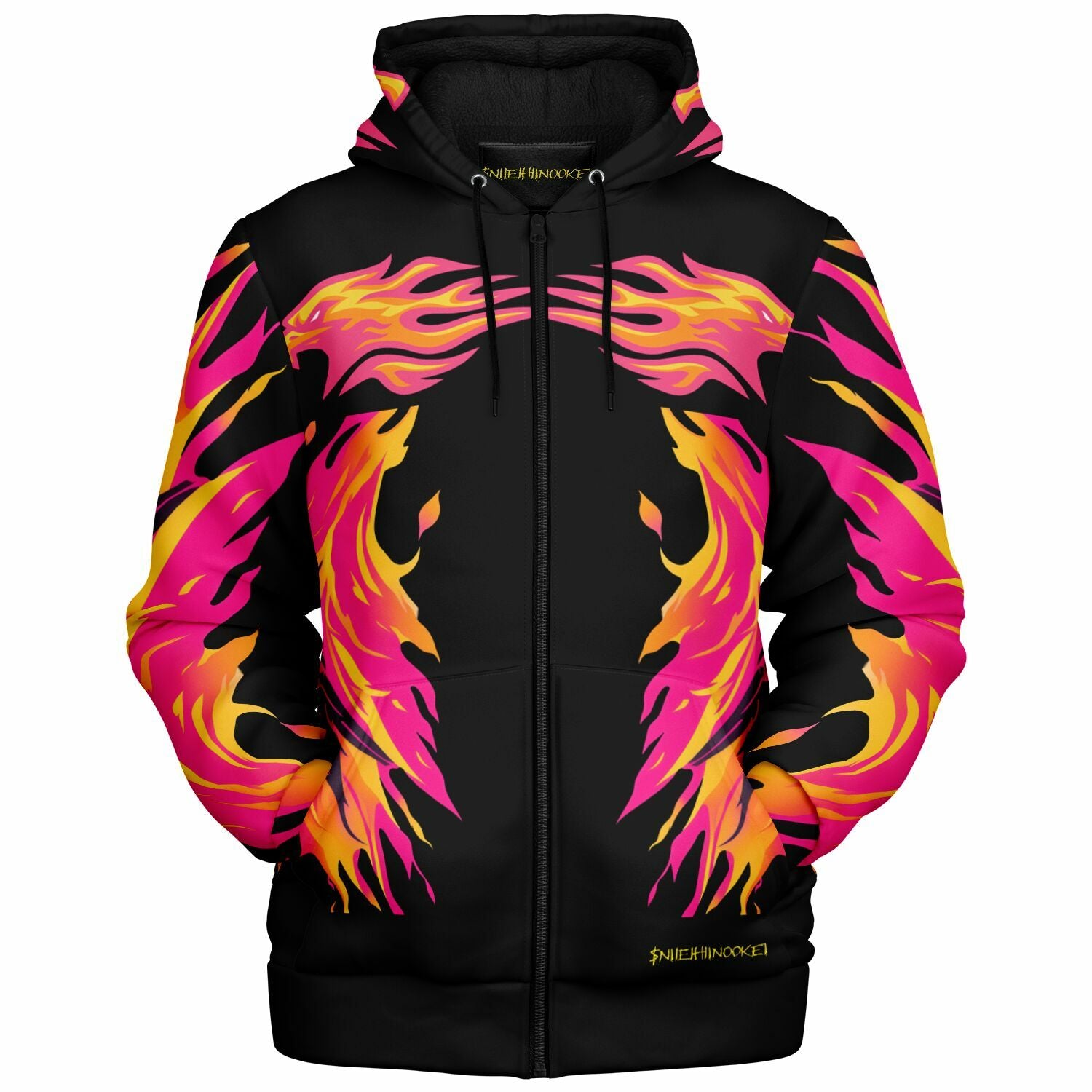 $NiieihiiNookei Microfleece Ziphoodie - AOP