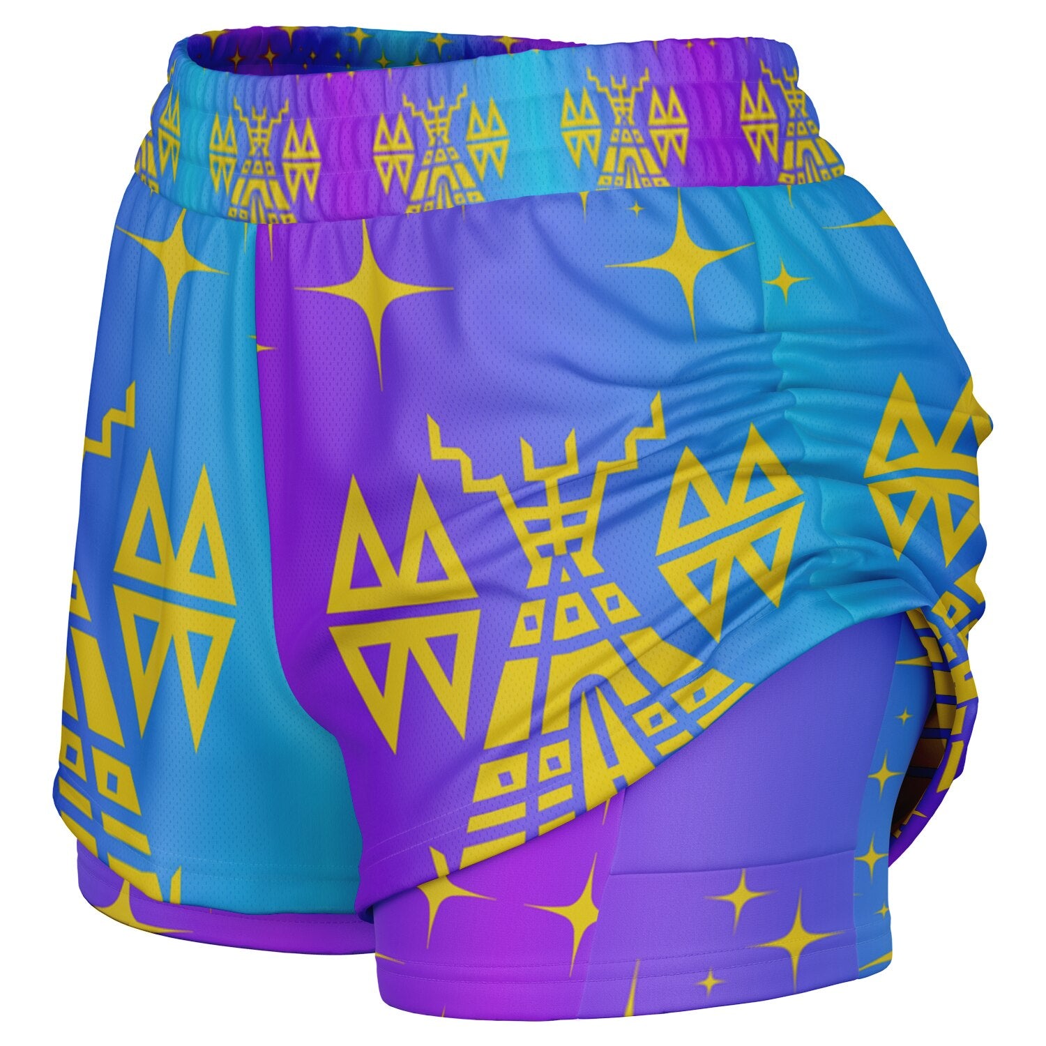$NiieihiiNookei Women's 2-in-1 Shorts - AOP