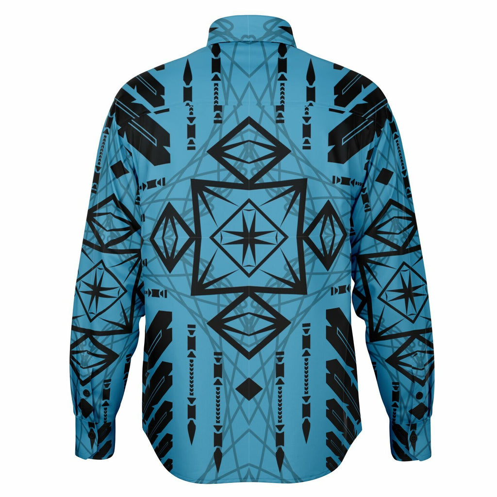 $NiieihiiNookei Long Sleeve Button Down Shirt - AOP