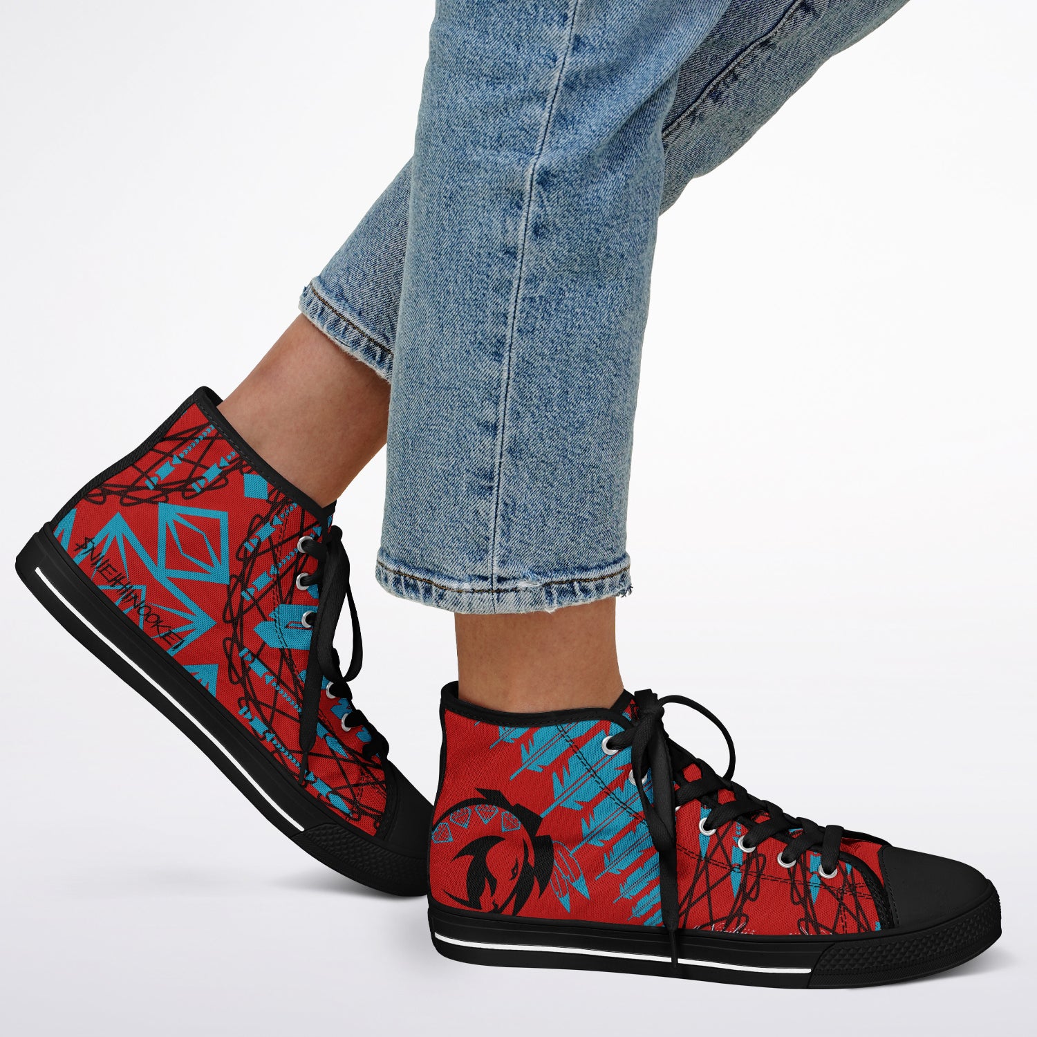 $NiieihiiNookei Urban Peak High Top Shoes - AOP
