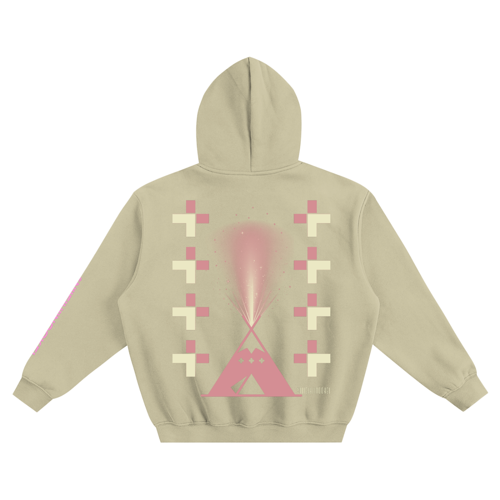 $NiieihiiNookei Fleeced Boxy Hoodie