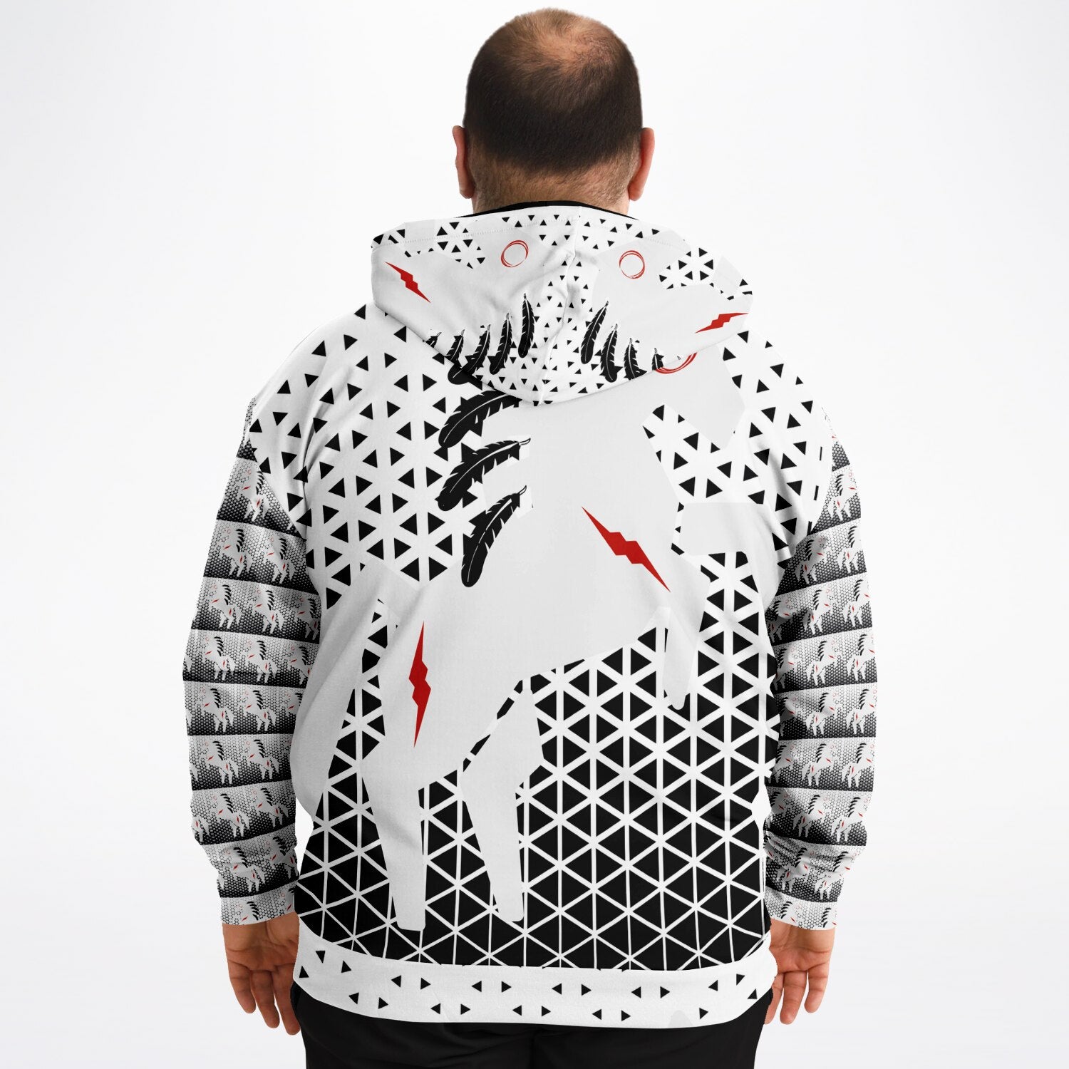 $NiieihiiNookei Plus-size Hoodie - AOP