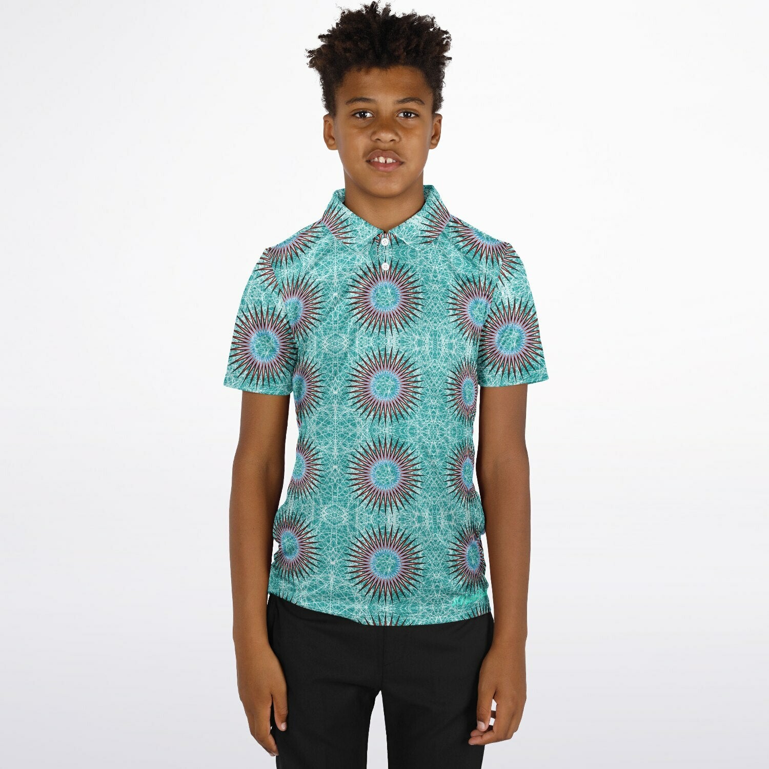 $NiieihiiNookei Kids Polo Shirt - AOP