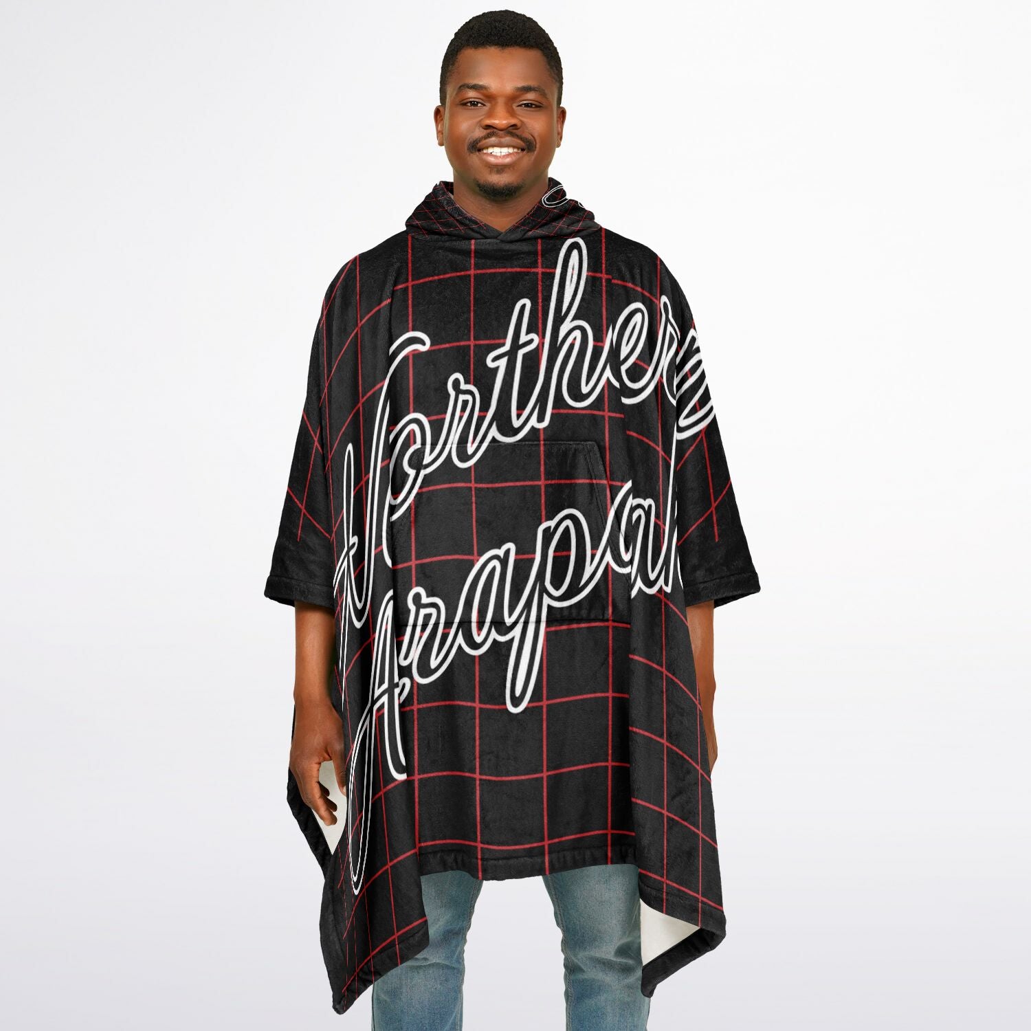 $NiieihiiNookei Northern Arapaho Flannel Blanket Poncho - AOP