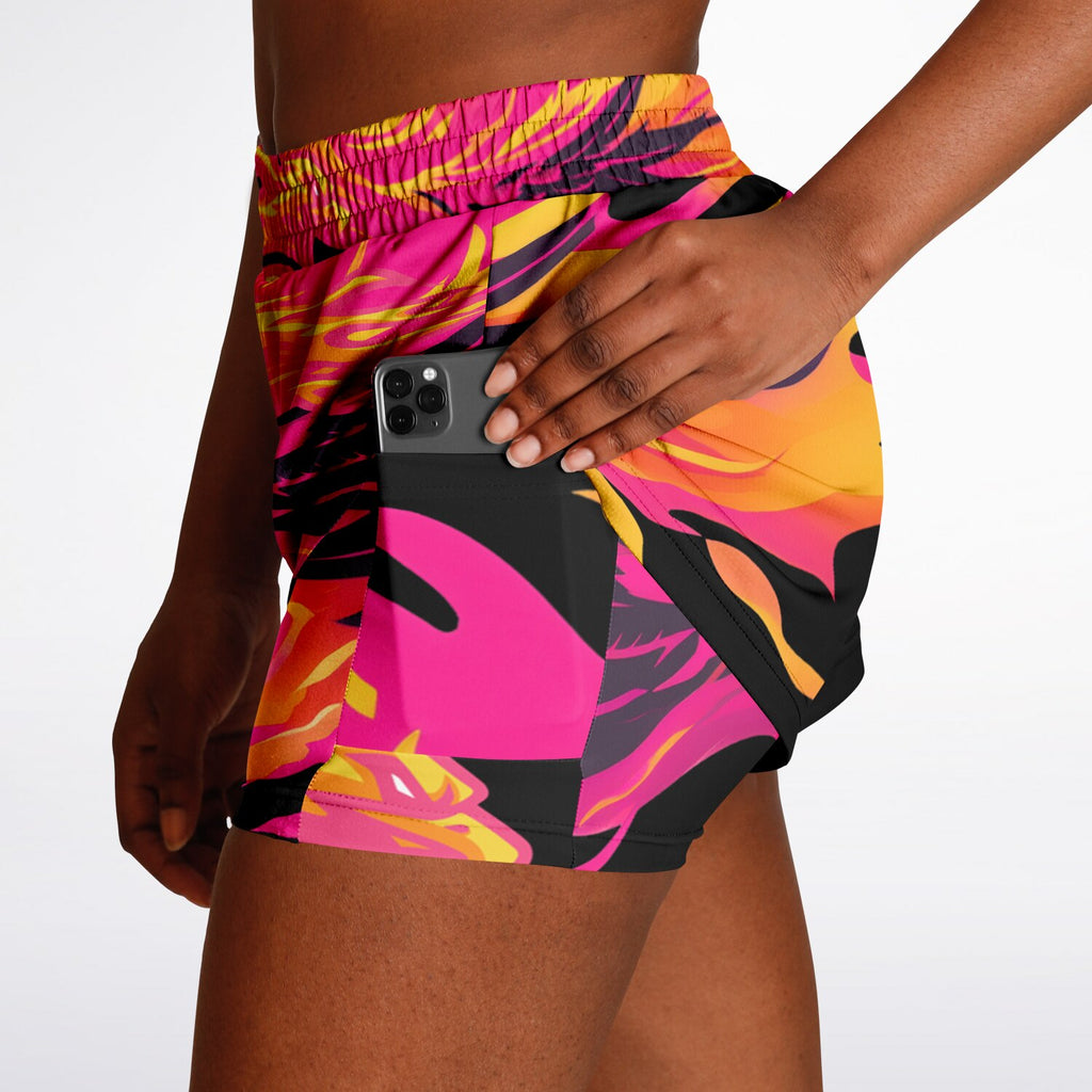 $NiieihiiNookei Women's 2-in-1 Shorts - AOP