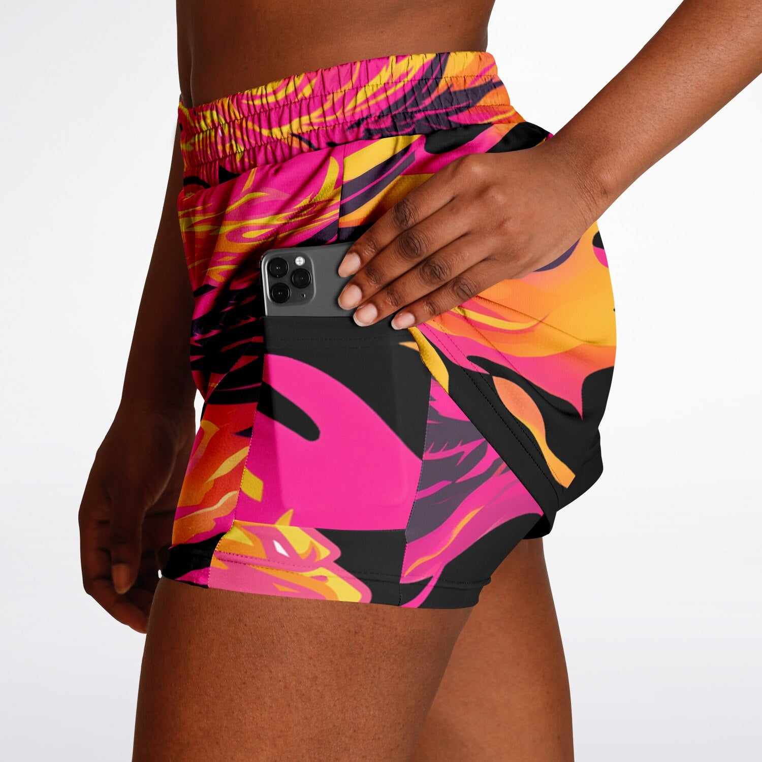 $NiieihiiNookei Women's 2-in-1 Shorts - AOP
