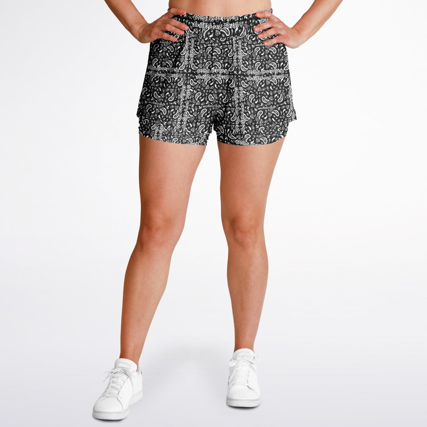 $NiieihiiNookei Women's 2-in-1 Shorts - AOP