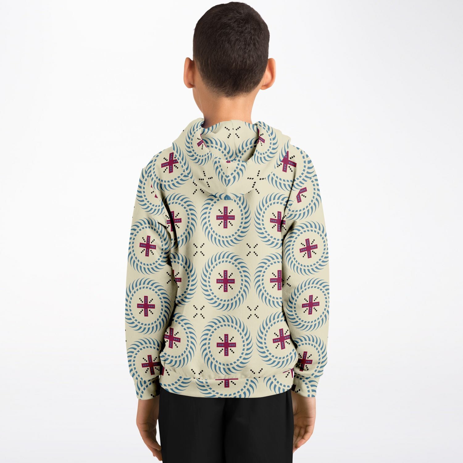 $NiieihiiNookei Athletic Kids Hoodie - AOP