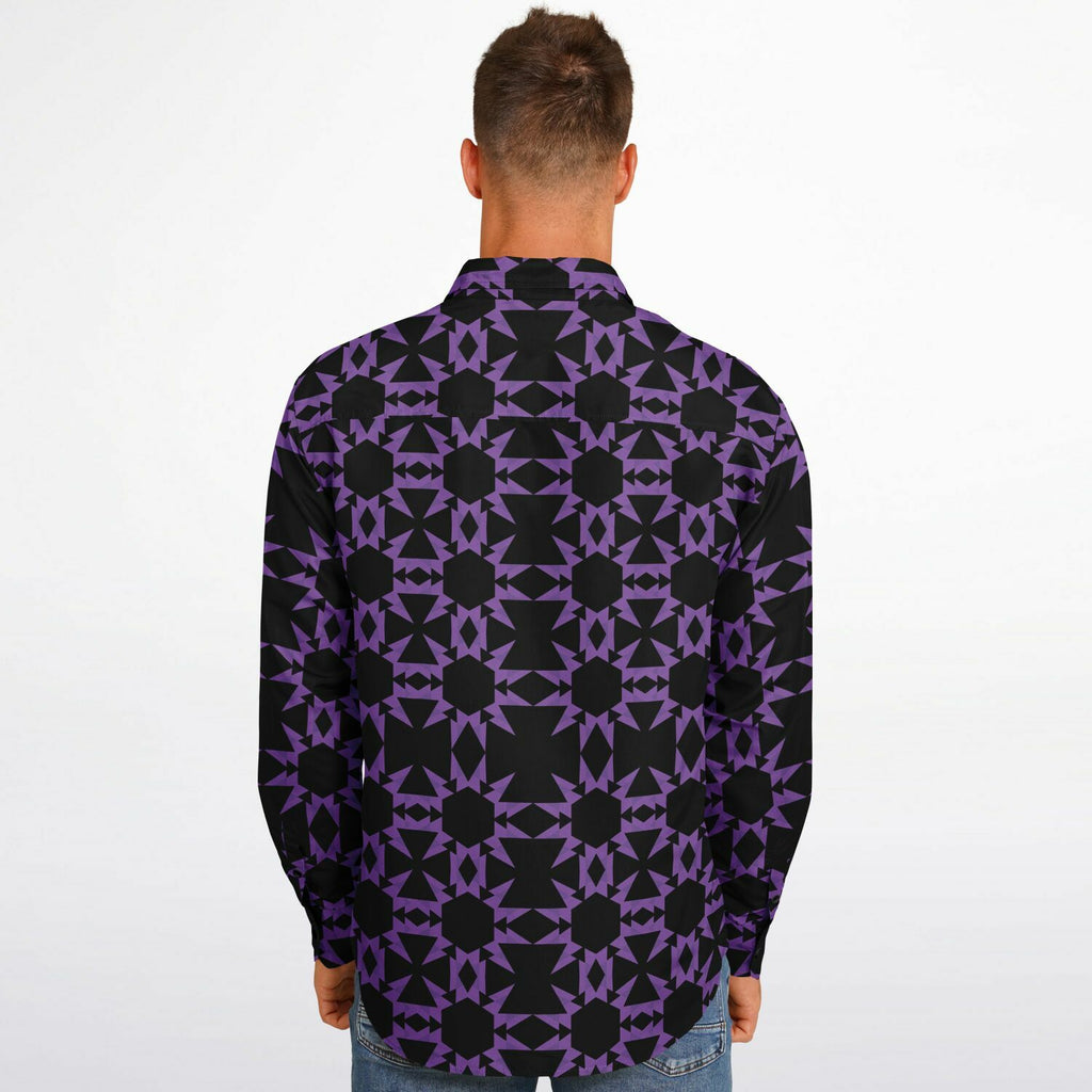 $NiiieihiiNookei Long Sleeve Button Down Shirt - AOP