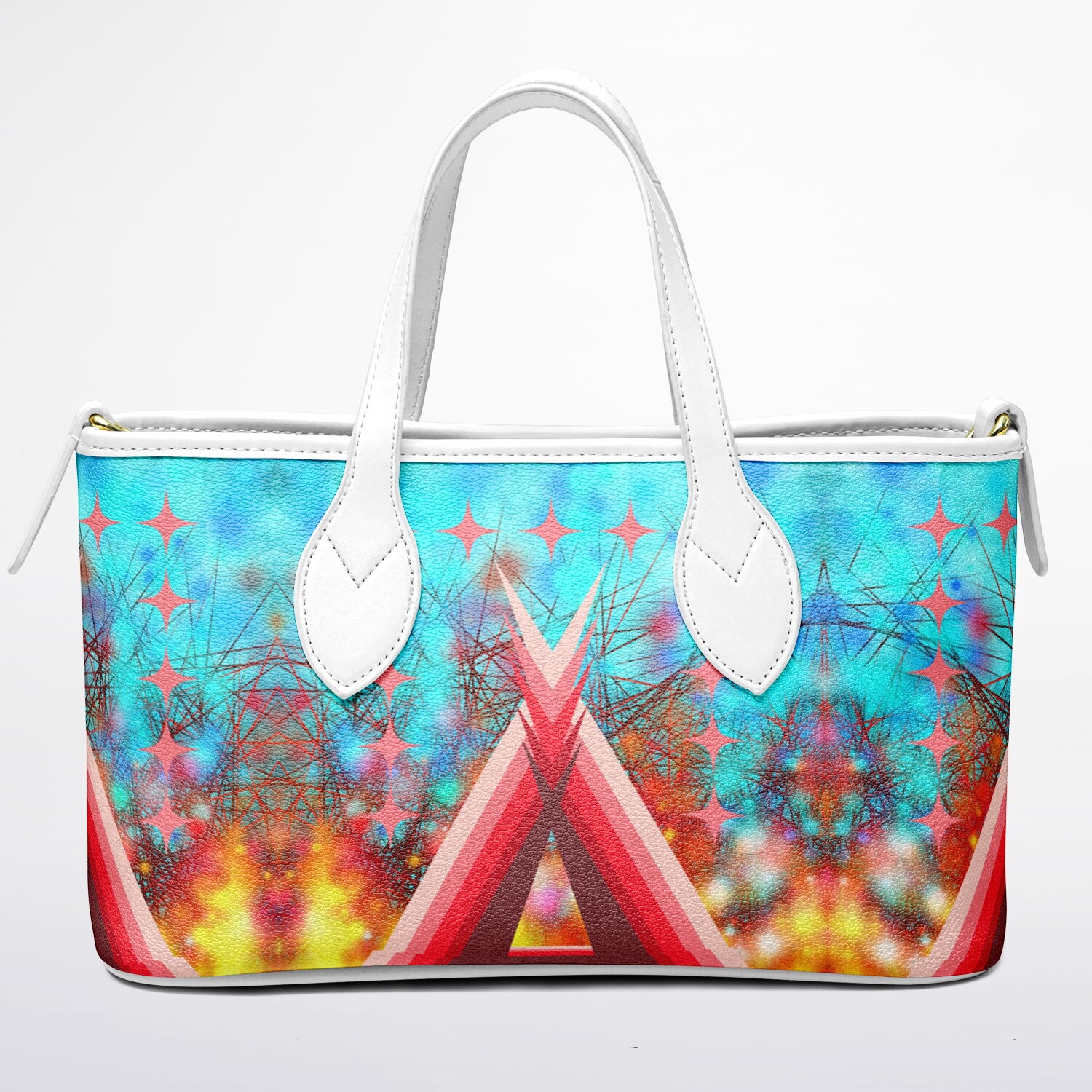 $NiieihiiNookei Leather Tote Bag - AOP