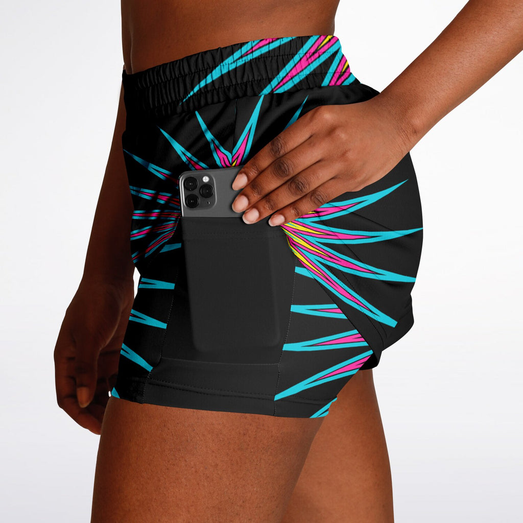 $NiieihiiNookei Women's 2-in-1 Shorts - AOP