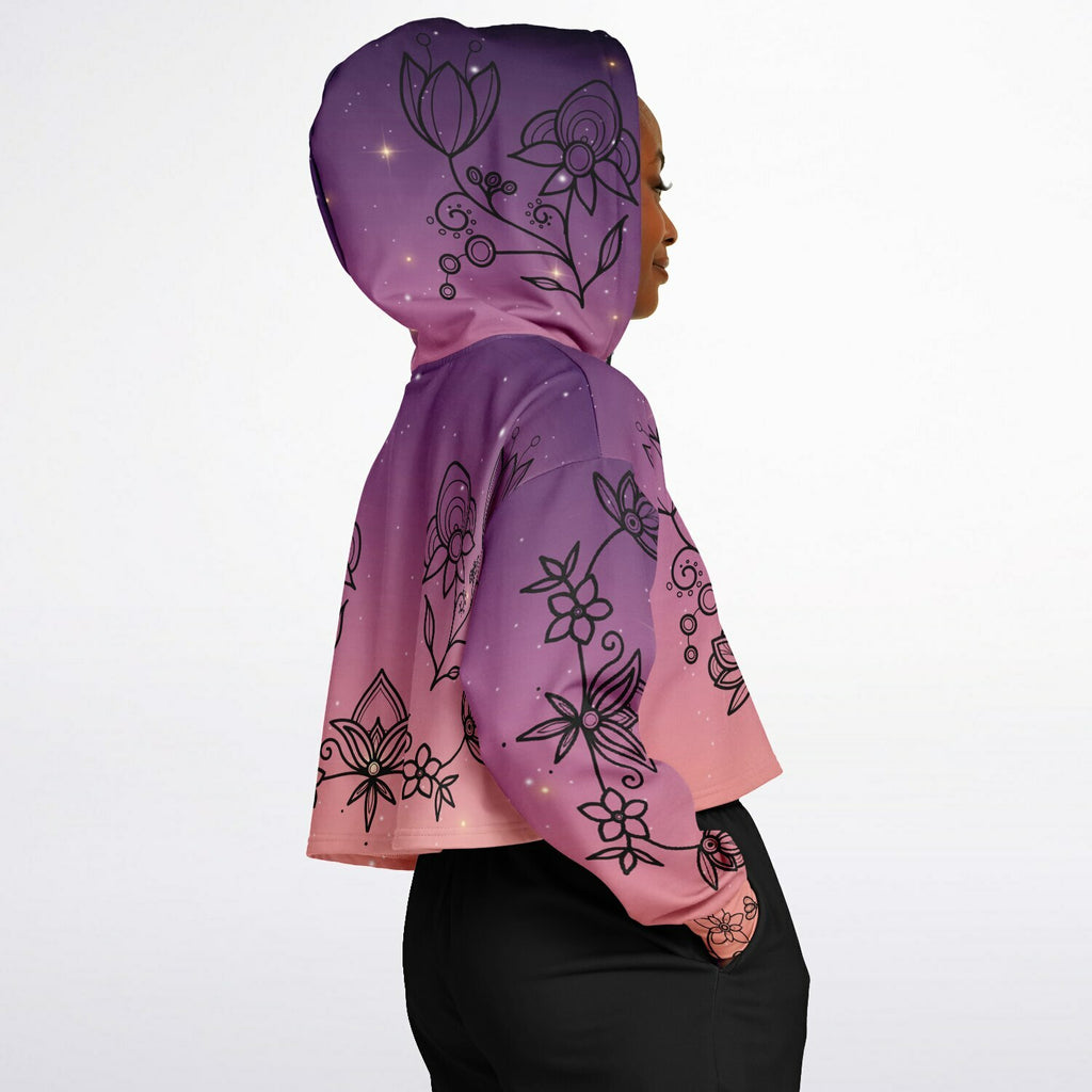 $NiieihiiNookei Fashion Cropped Hoodie - AOP