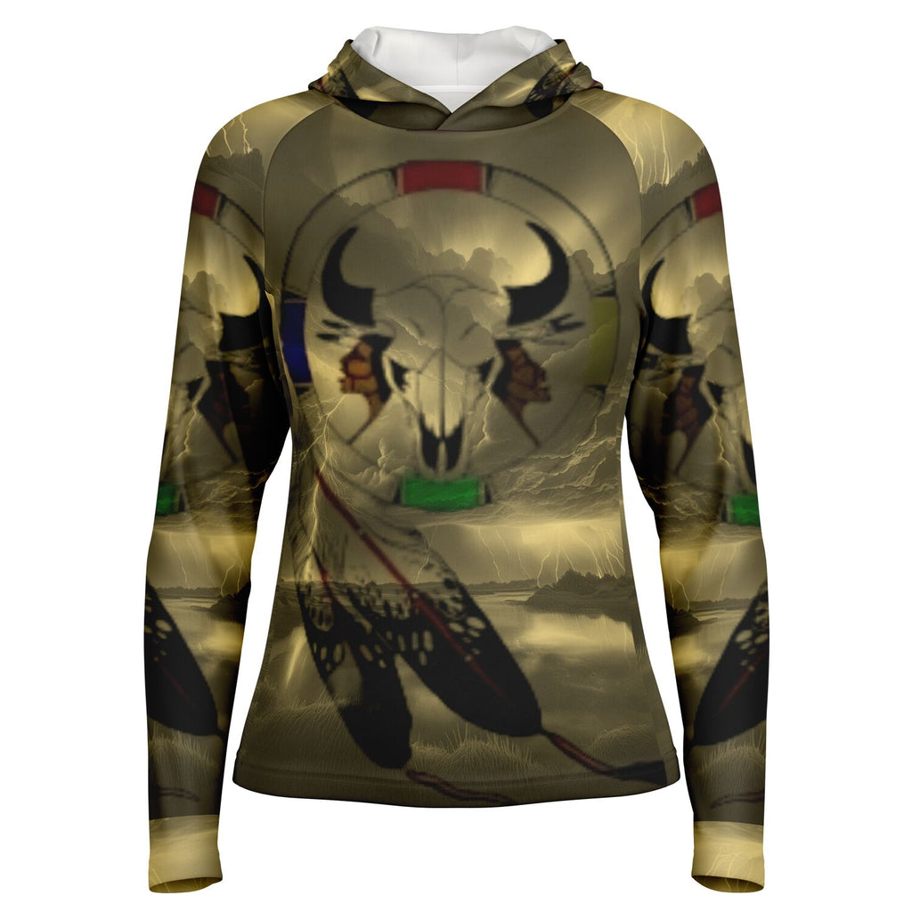 $NiieihiiNookei  Hooded Performance Shirt - AOP