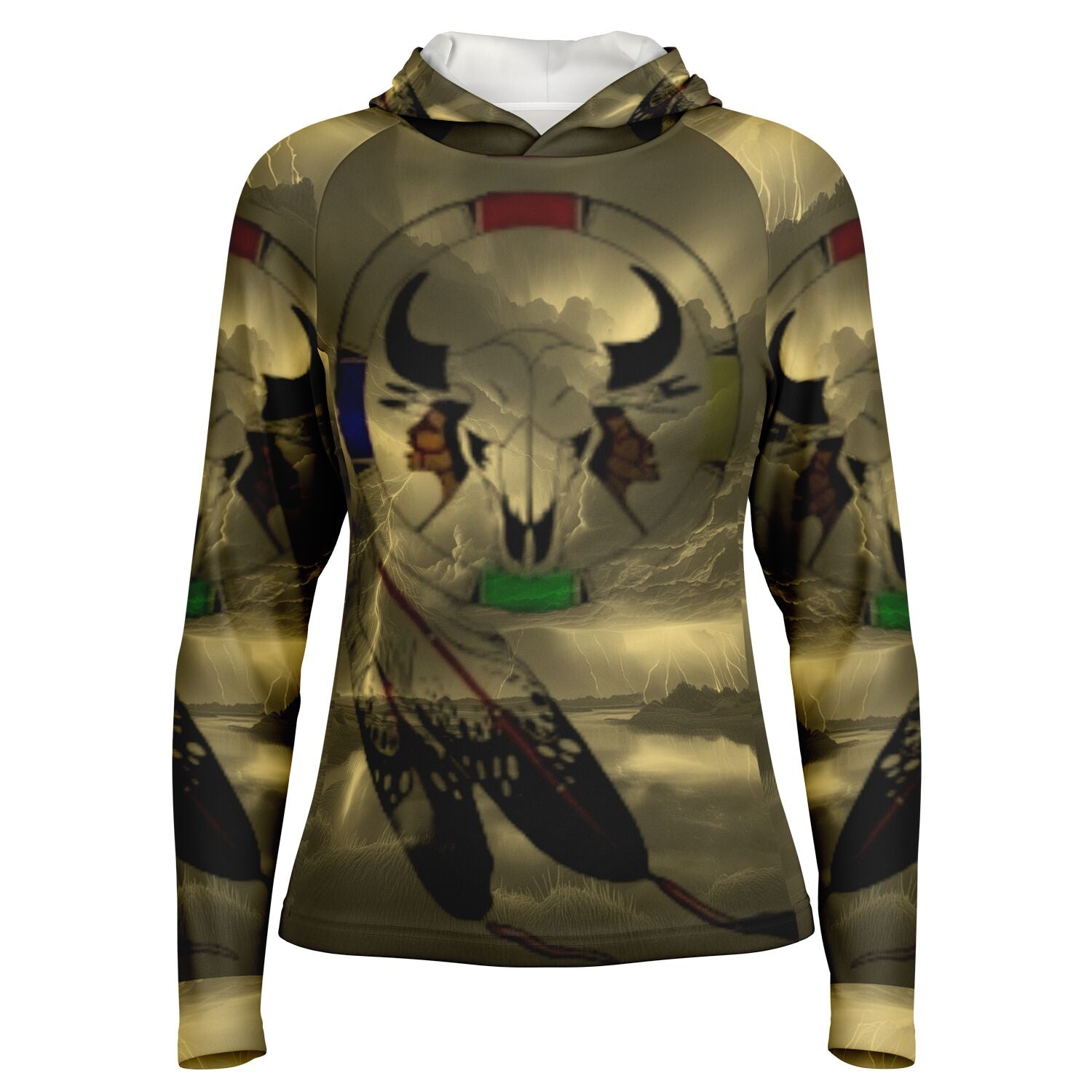 $NiieihiiNookei  Hooded Performance Shirt - AOP
