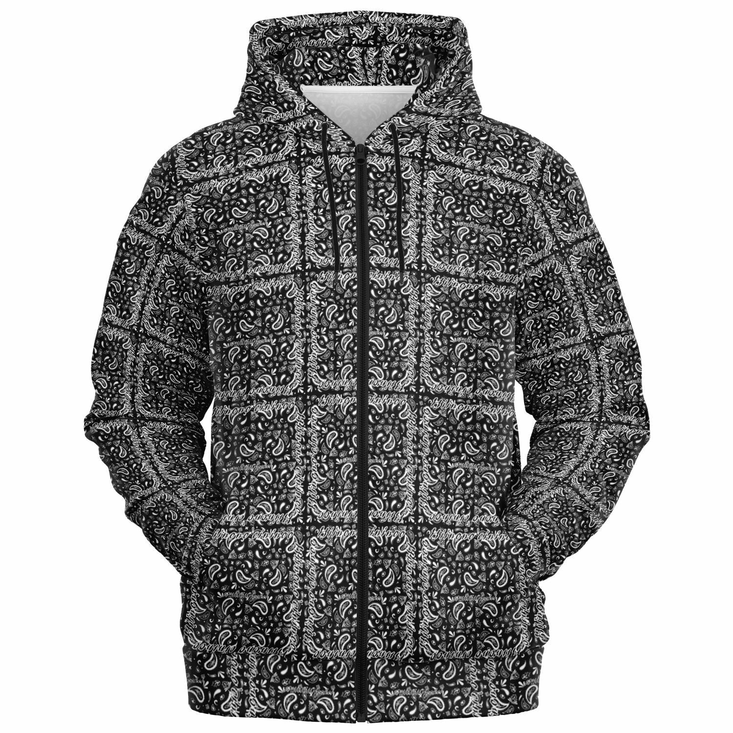 $NiieihiiNookei Athletic Zip-Up Hoodie - AOP