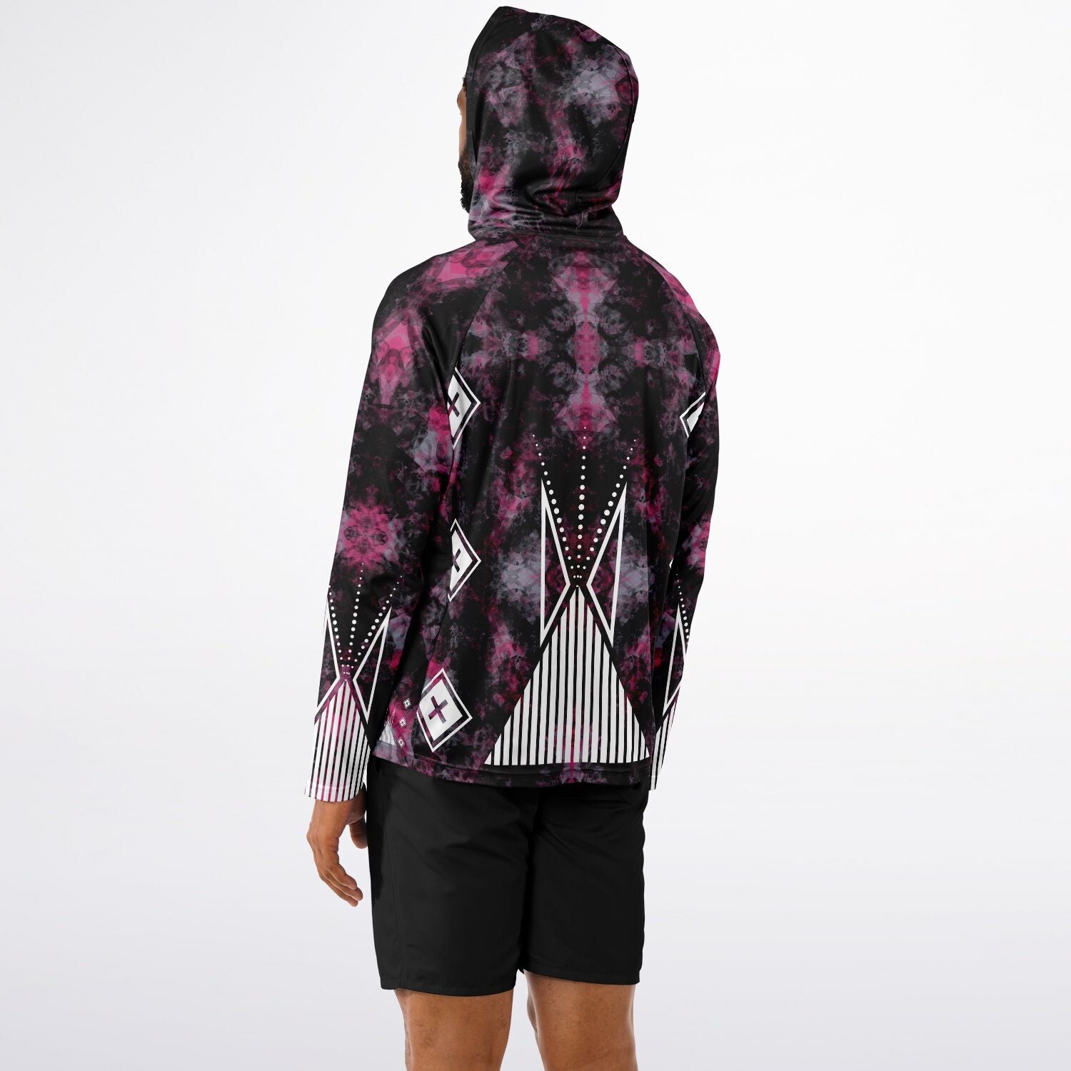 $NiieihiiNookei Long Sleeve Hooded Performance- AOP