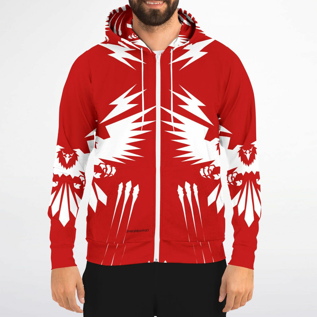$NiieihiiNookei Athletic Zip-Up Hoodie - AOP