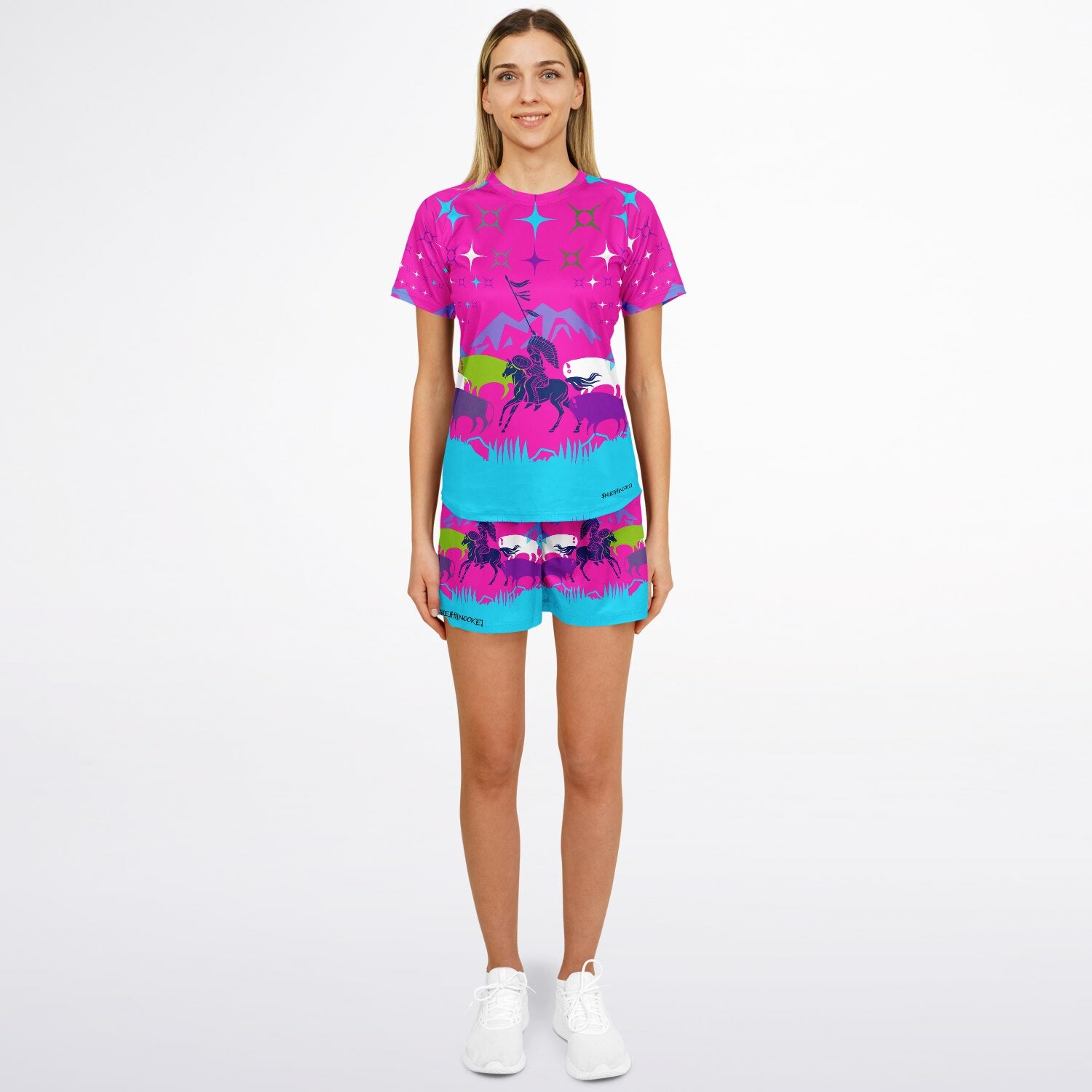 $NiieihiiNookei Women's Athletic Set - AOP