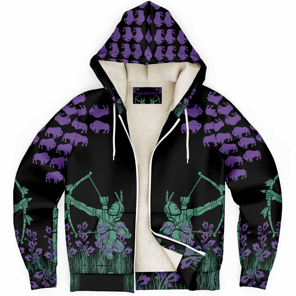 $NiieihiiNookei Microfleece Ziphoodie - AOP